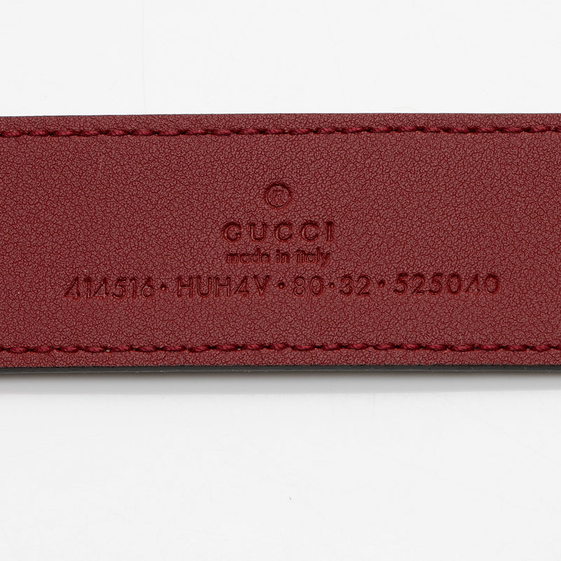 Gucci GG Supreme Slim Belt - Size 32 / 80 (SHF-pD0DBl)