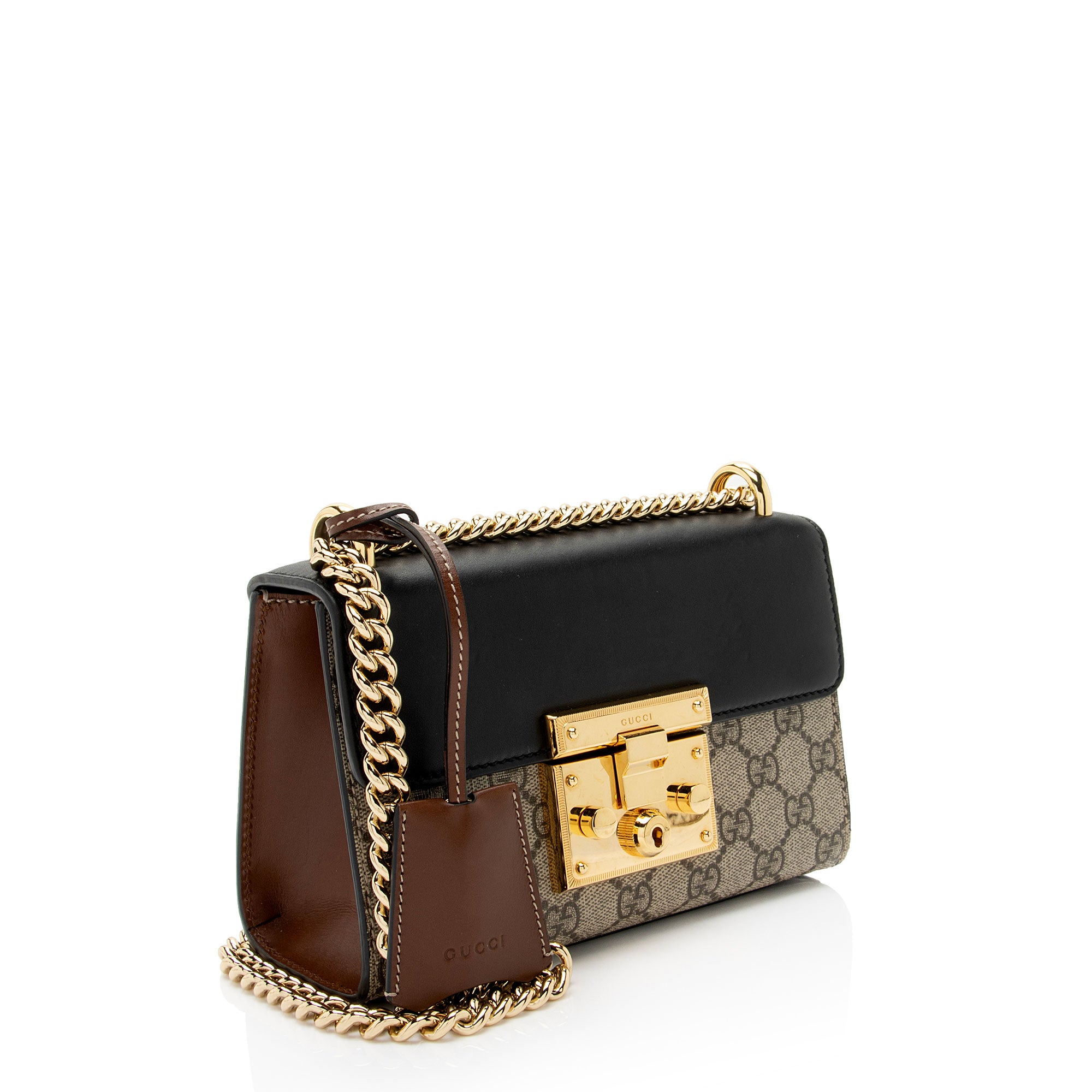 Gucci GG Supreme Small Padlock Shoulder Bag (SHF-rqVDip)