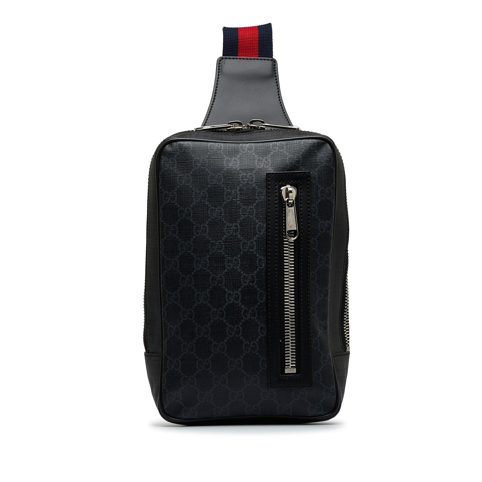 Gucci GG Supreme Soft Zip Web Sling Bag (SHG-cIWp0C)