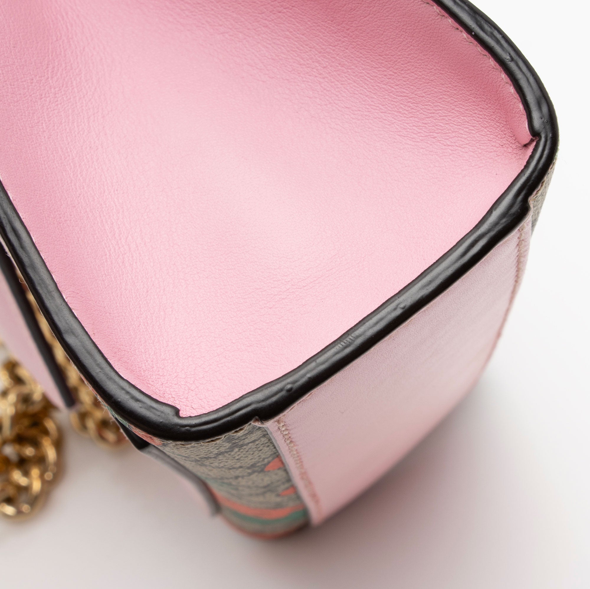 Gucci GG Supreme Strawberry Padlock Small Shoulder Bag