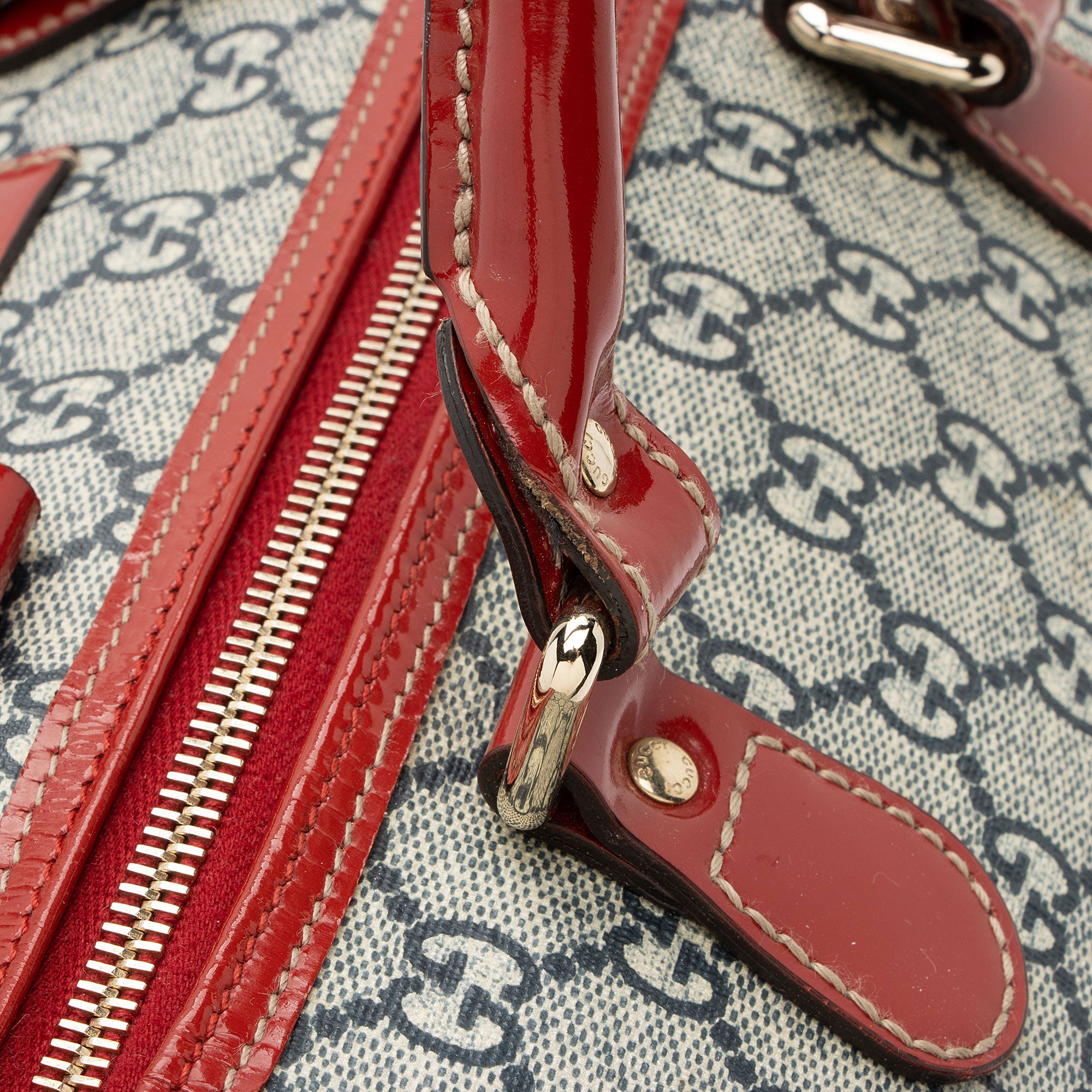 Gucci GG Supreme Tattoo Heart Medium Boston Bag (SHF-mYHaeC)