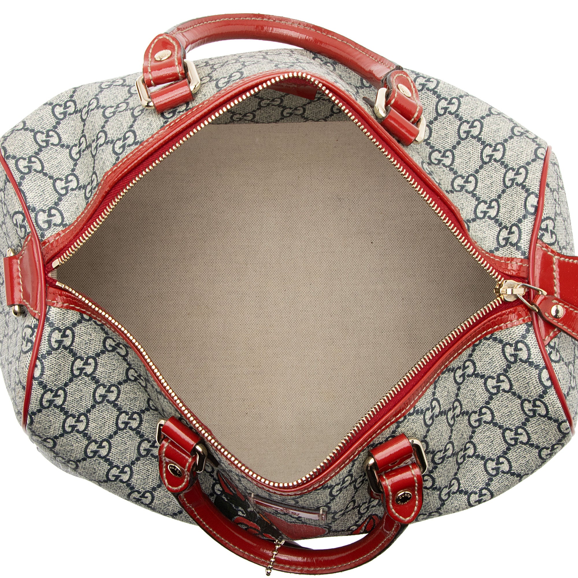 Gucci GG Supreme Tattoo Heart Medium Boston Bag (SHF-mYHaeC)