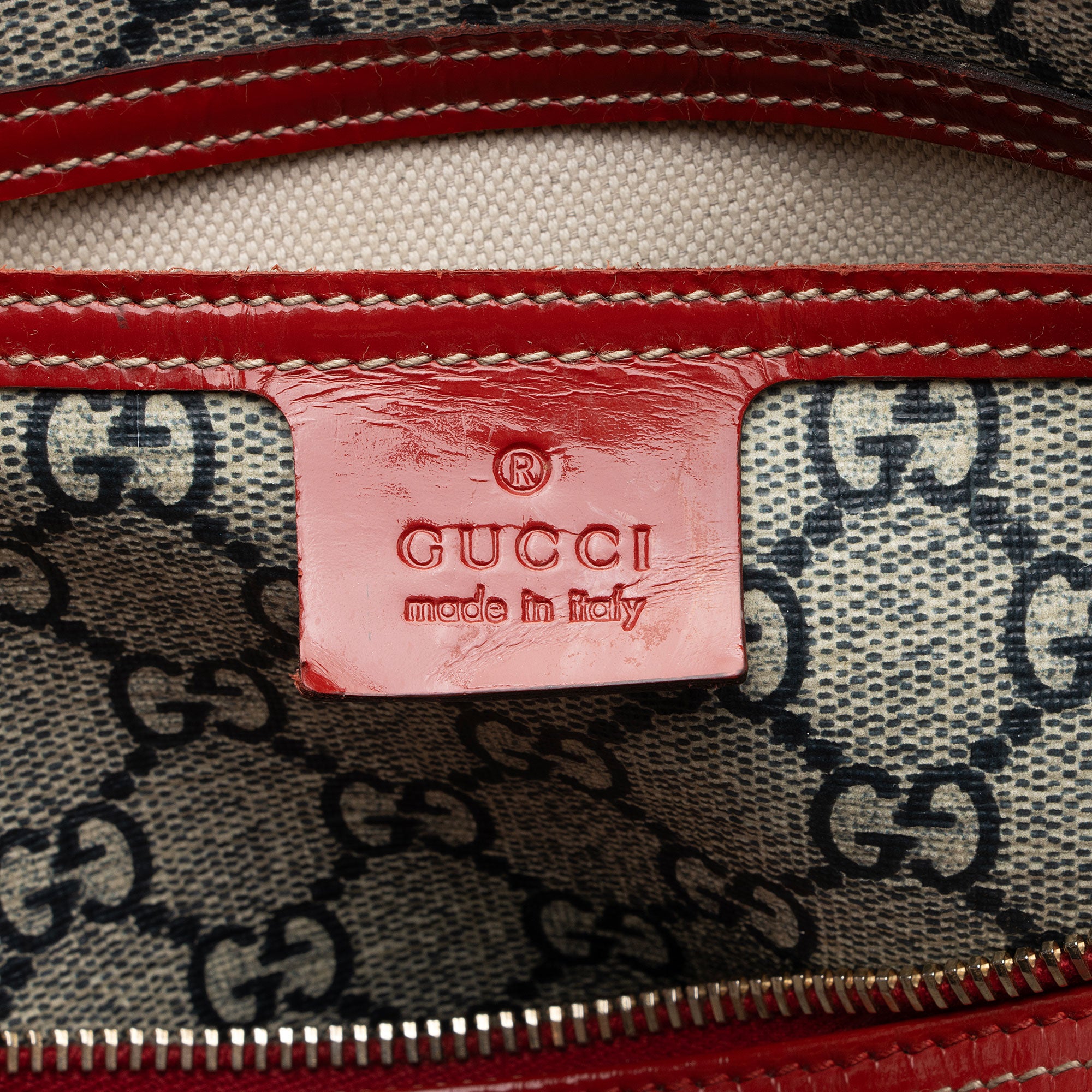 Gucci GG Supreme Tattoo Heart Medium Boston Bag (SHF-mYHaeC)