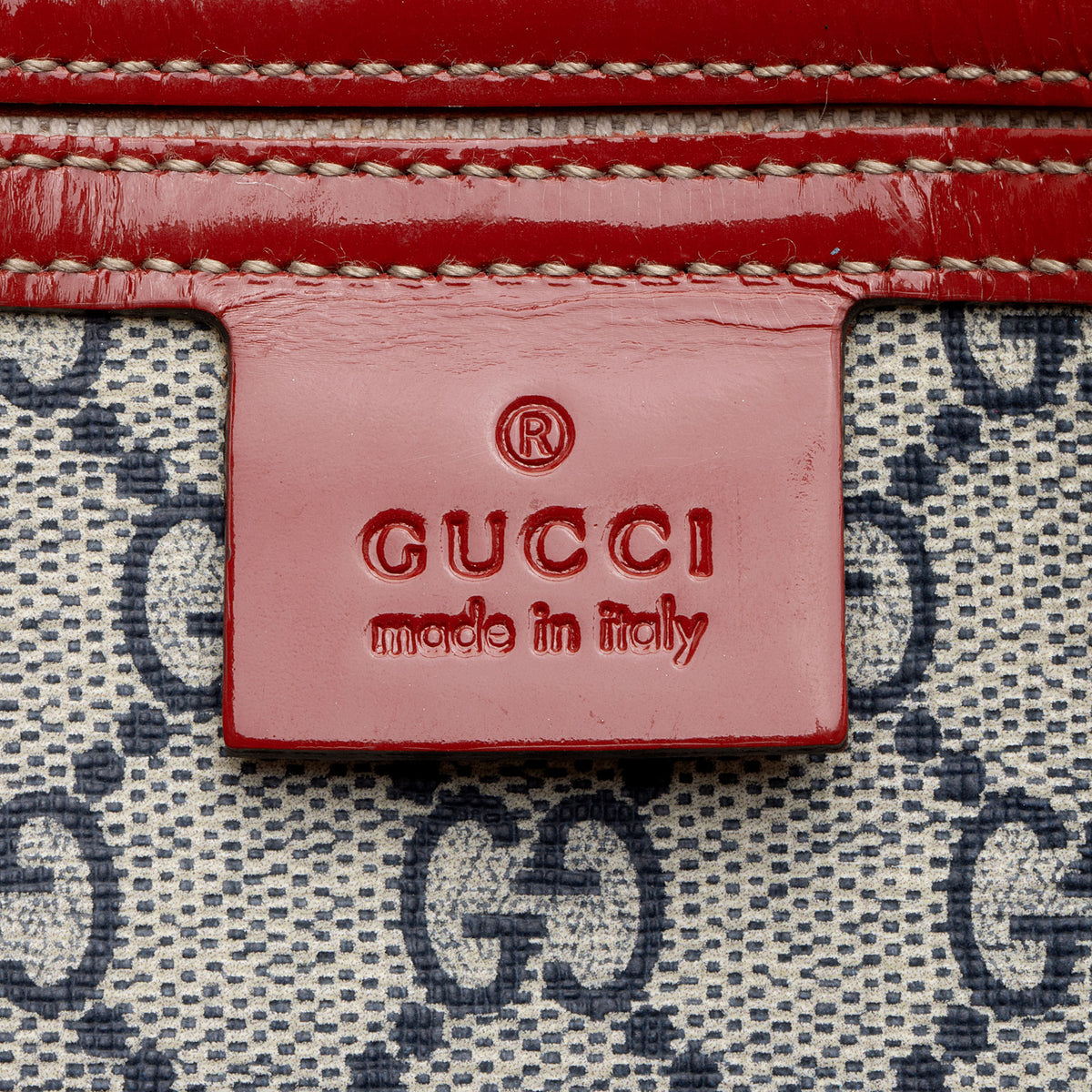 Gucci GG Supreme Tattoo Heart Medium Boston Bag