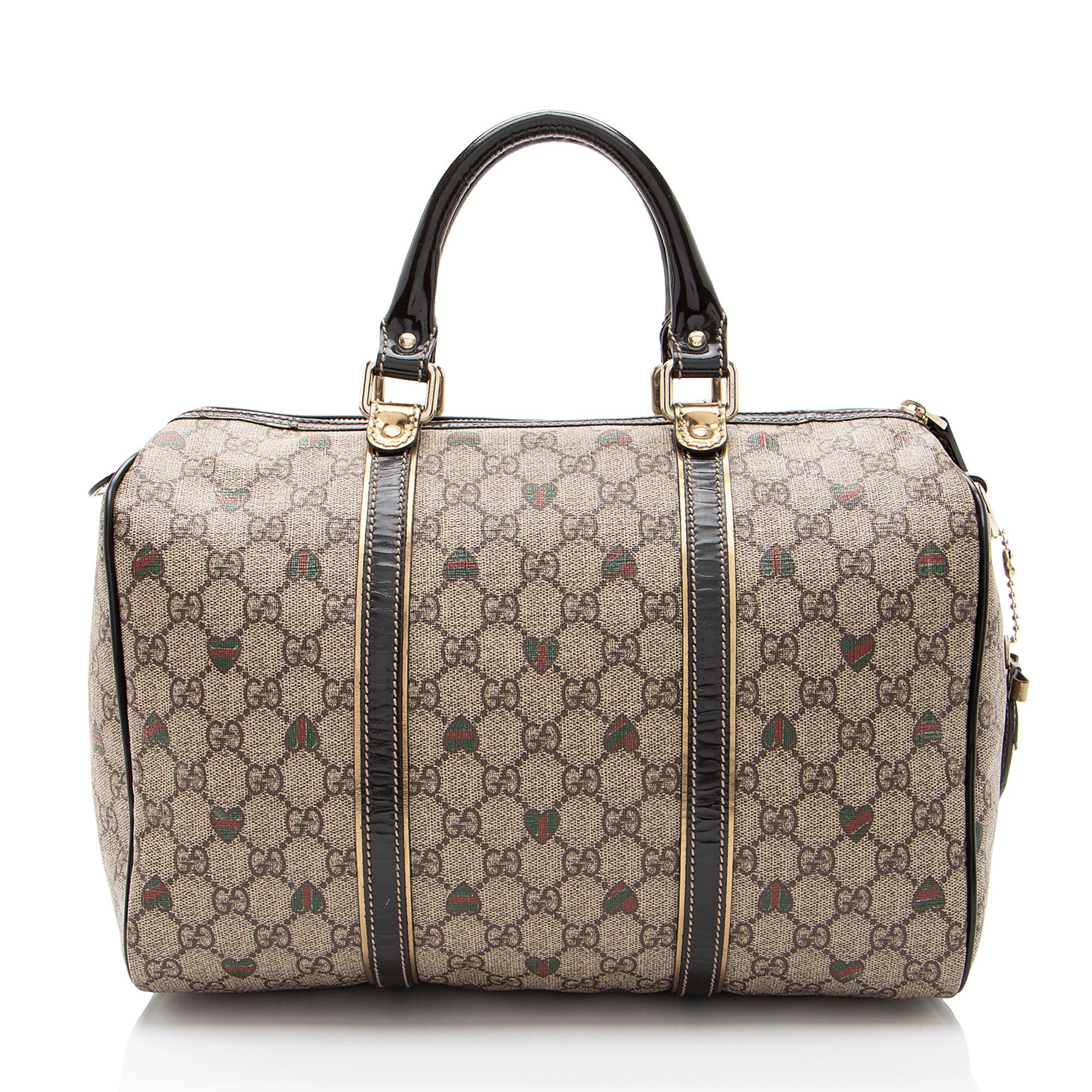 Gucci GG Supreme Tattoo Hearts Joy Boston Bag