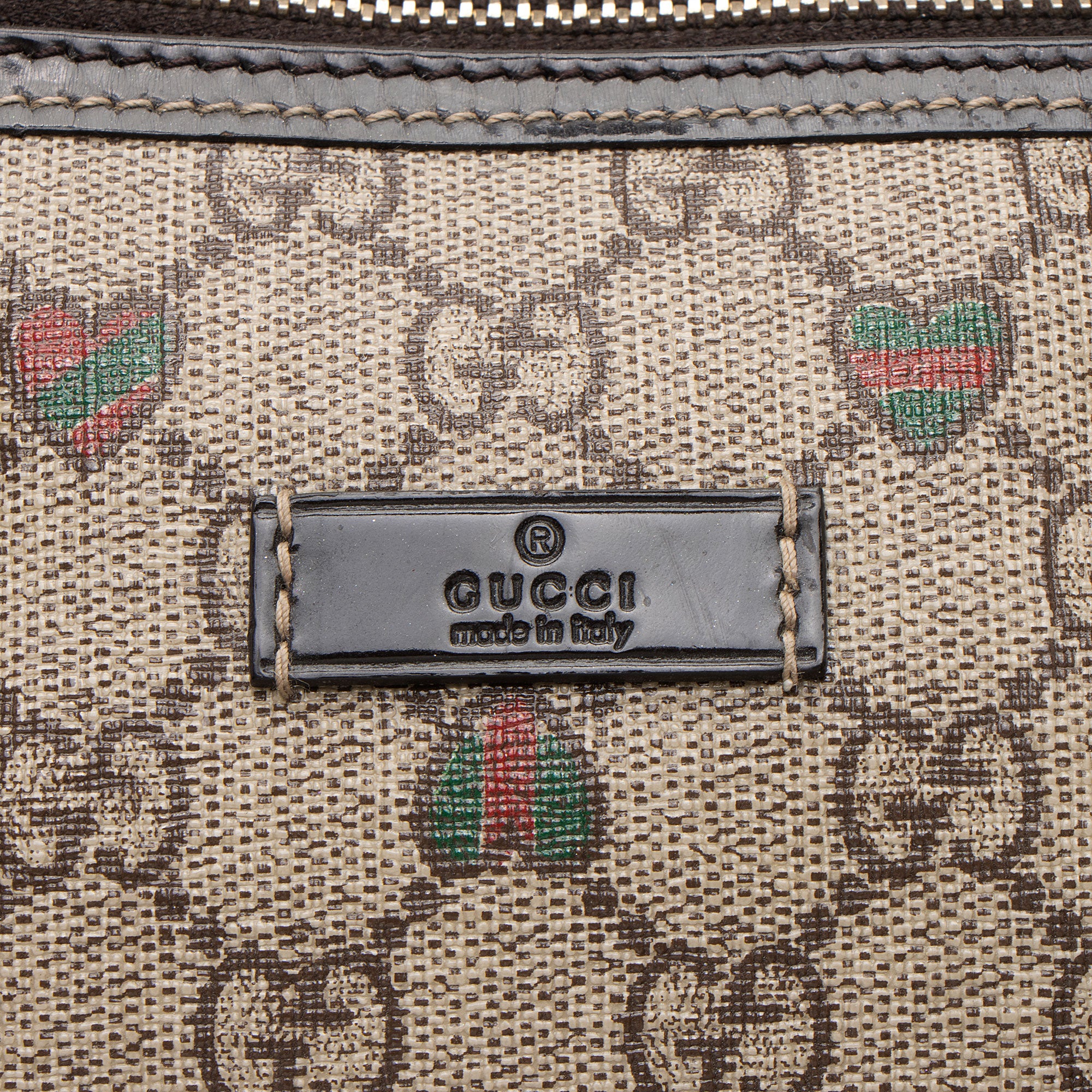 Gucci GG Supreme Tattoo Hearts Joy Boston Bag