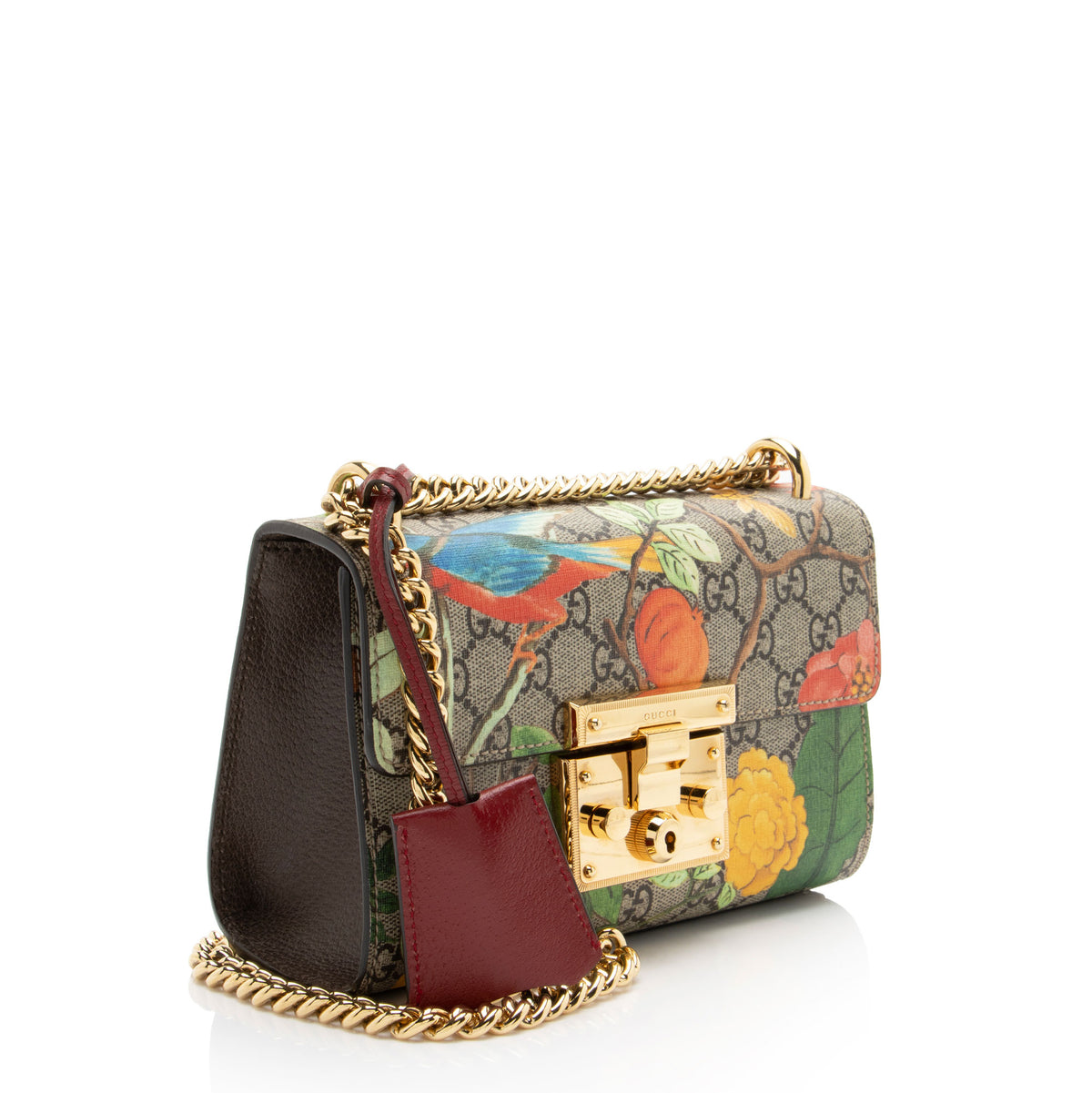 Gucci GG Supreme Tian Padlock Small Shoulder Bag