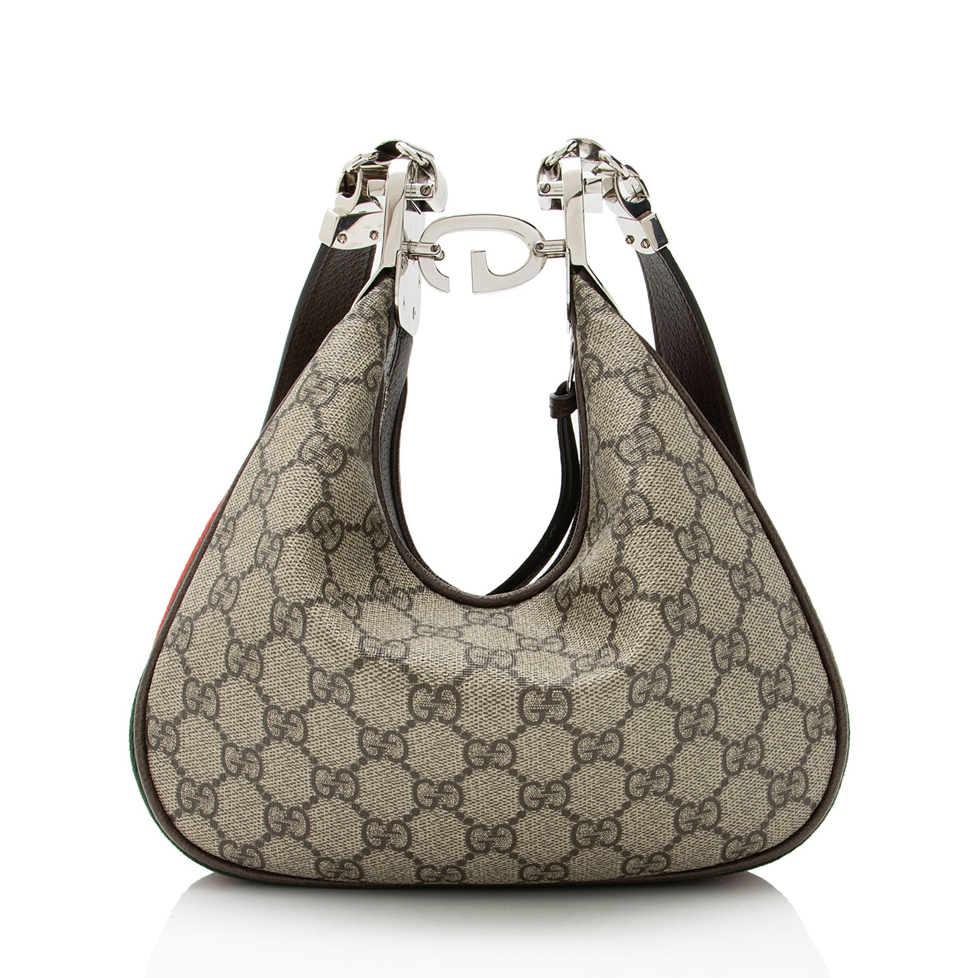 Gucci GG Supreme Web Attache Small Shoulder Bag