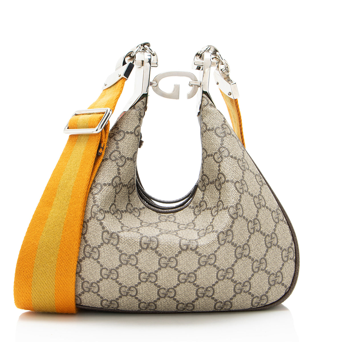 Gucci GG Supreme Web Attache Small Shoulder Bag