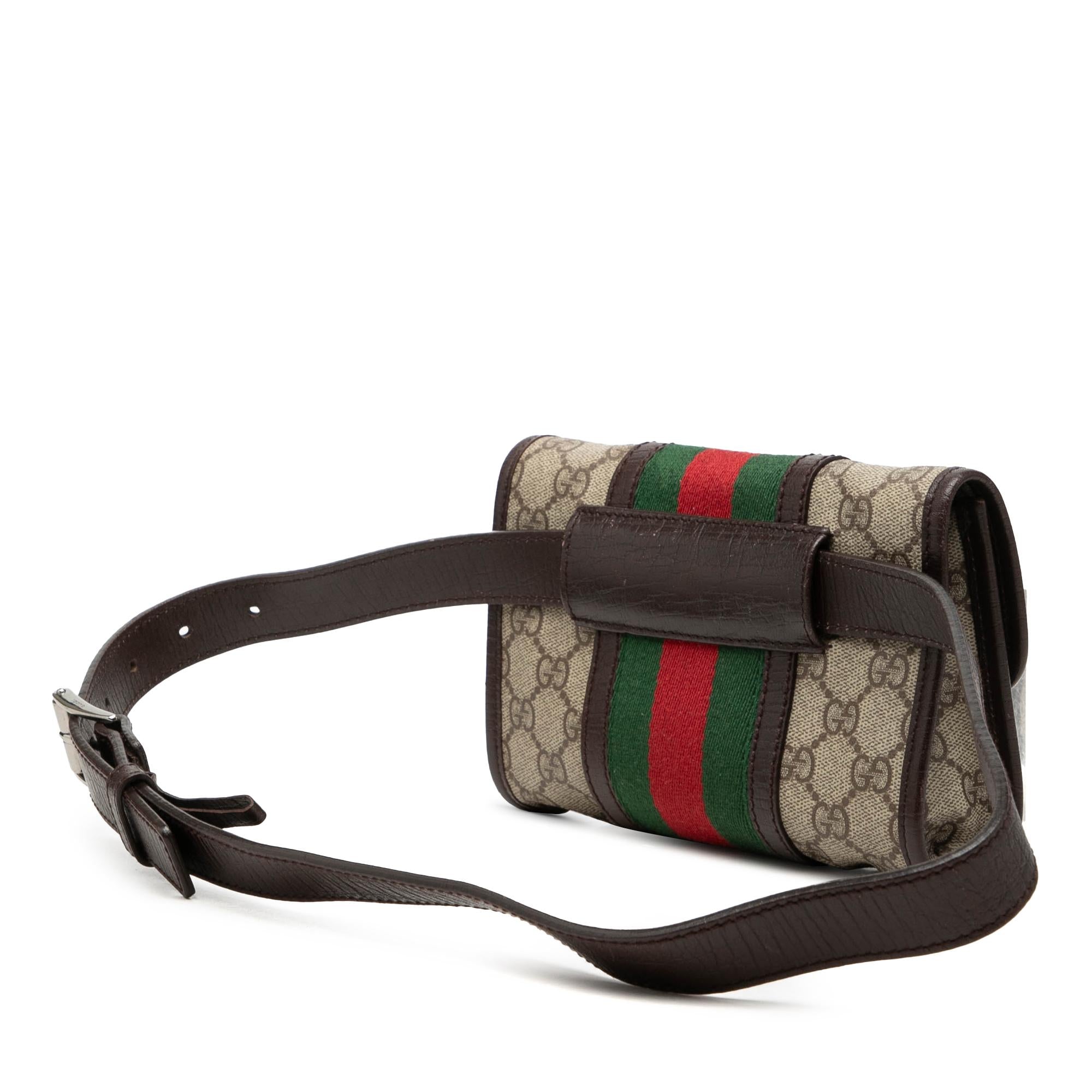 Gucci GG Supreme Web Belt Bag