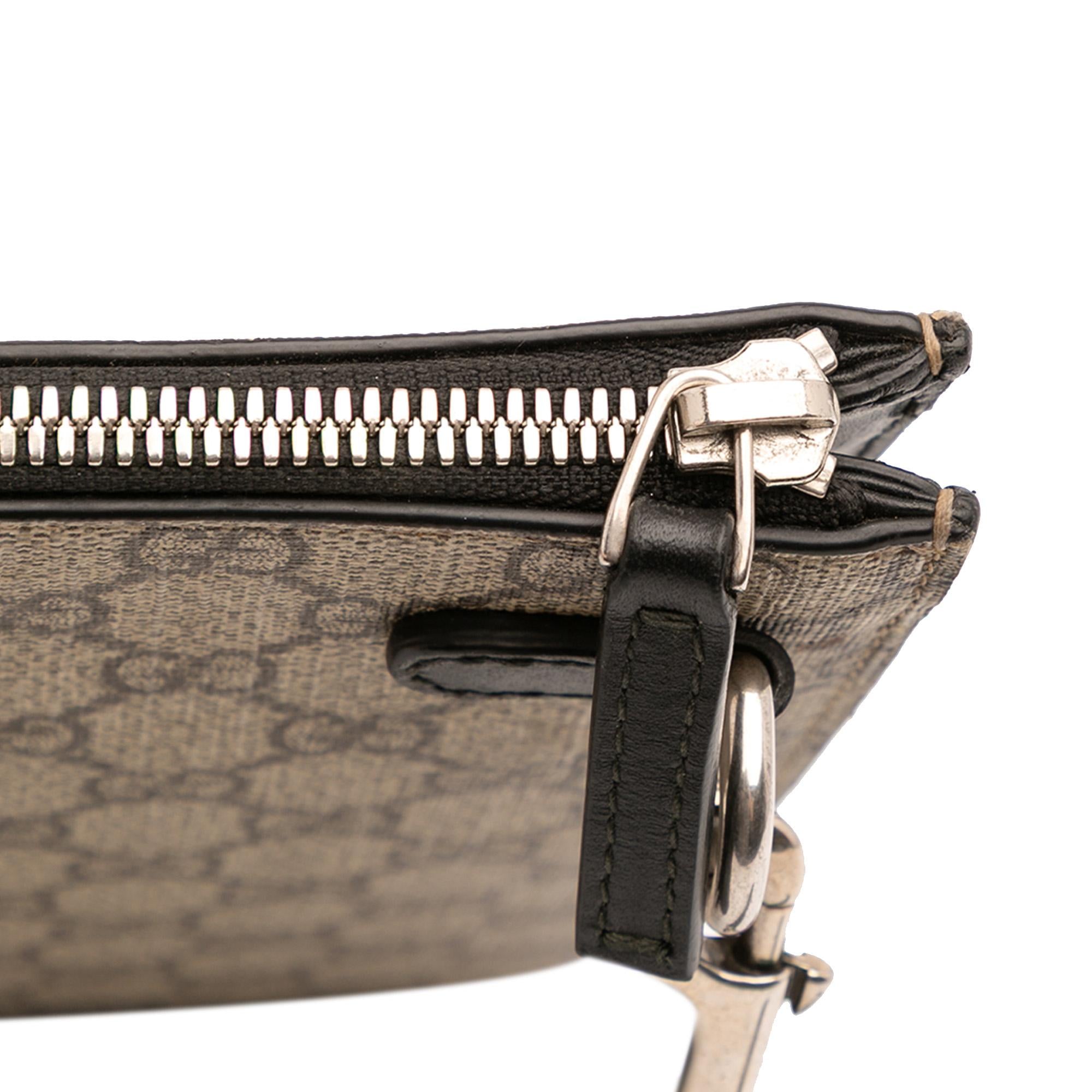 Gucci GG Supreme Web Clutch