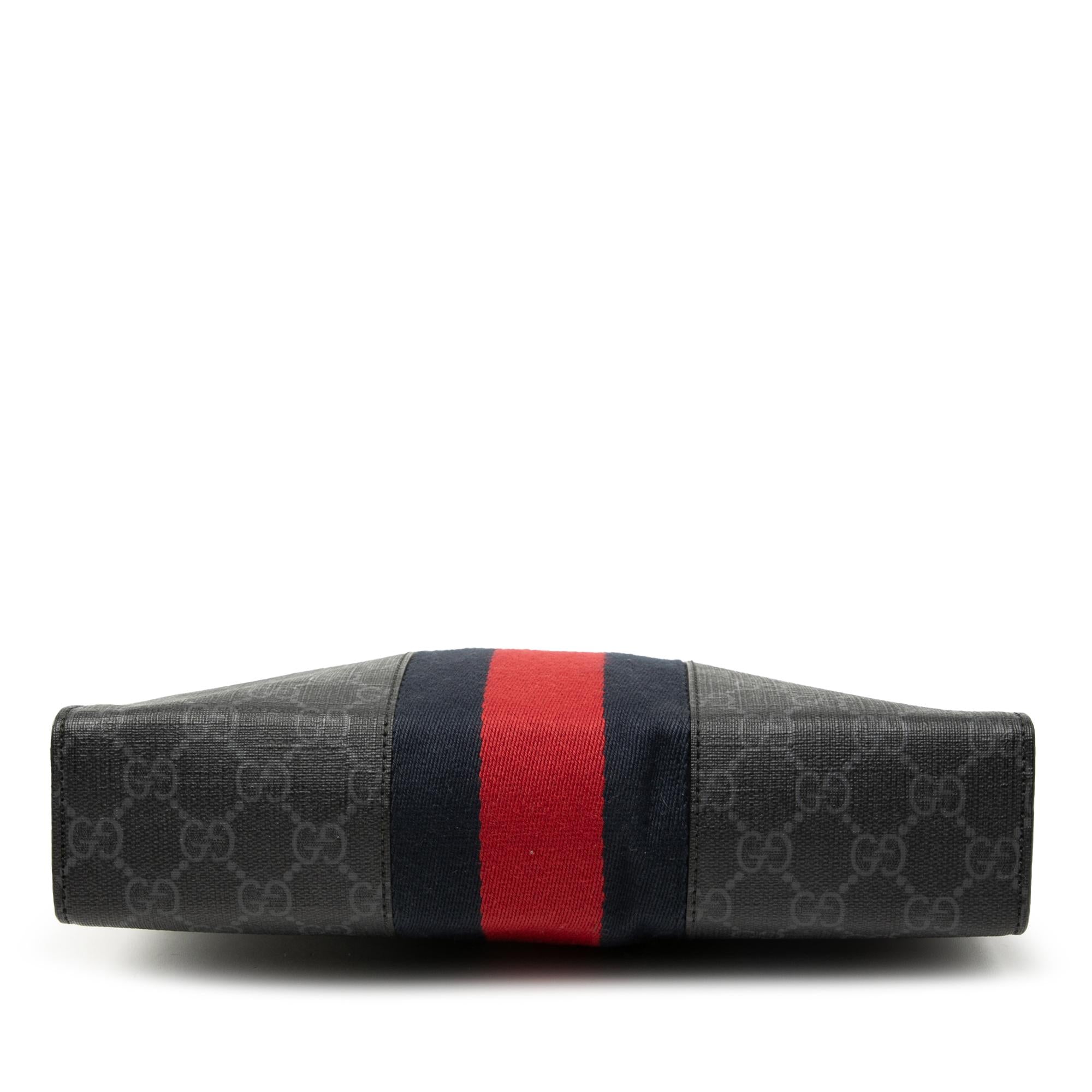 Gucci GG Supreme Web Clutch