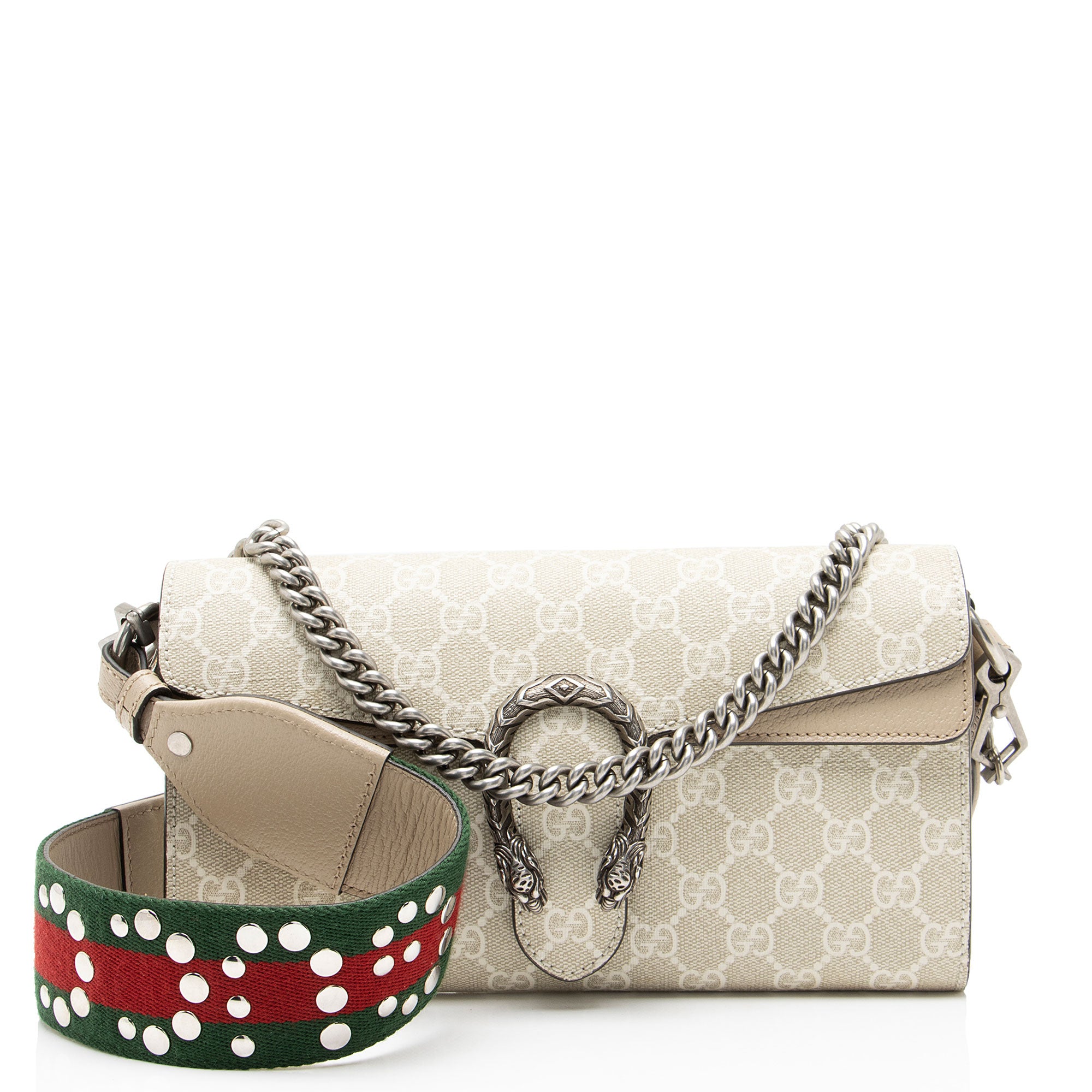 Gucci GG Supreme Web Dionysus E/W Small Flap Bag