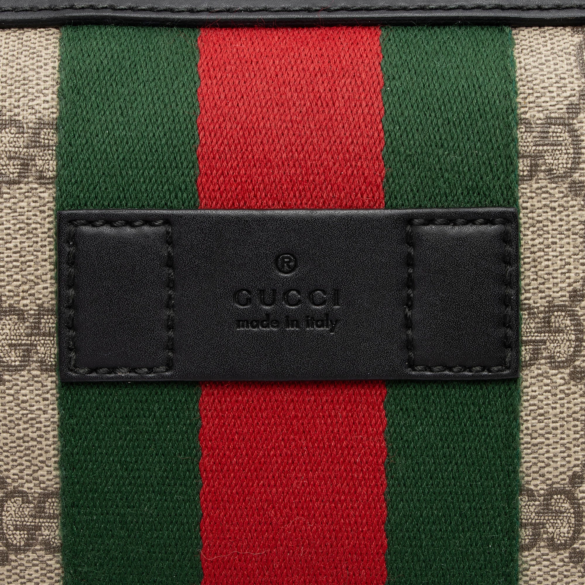 Gucci GG Supreme Web Flat Square Messenger (SHF-GbtPJA)