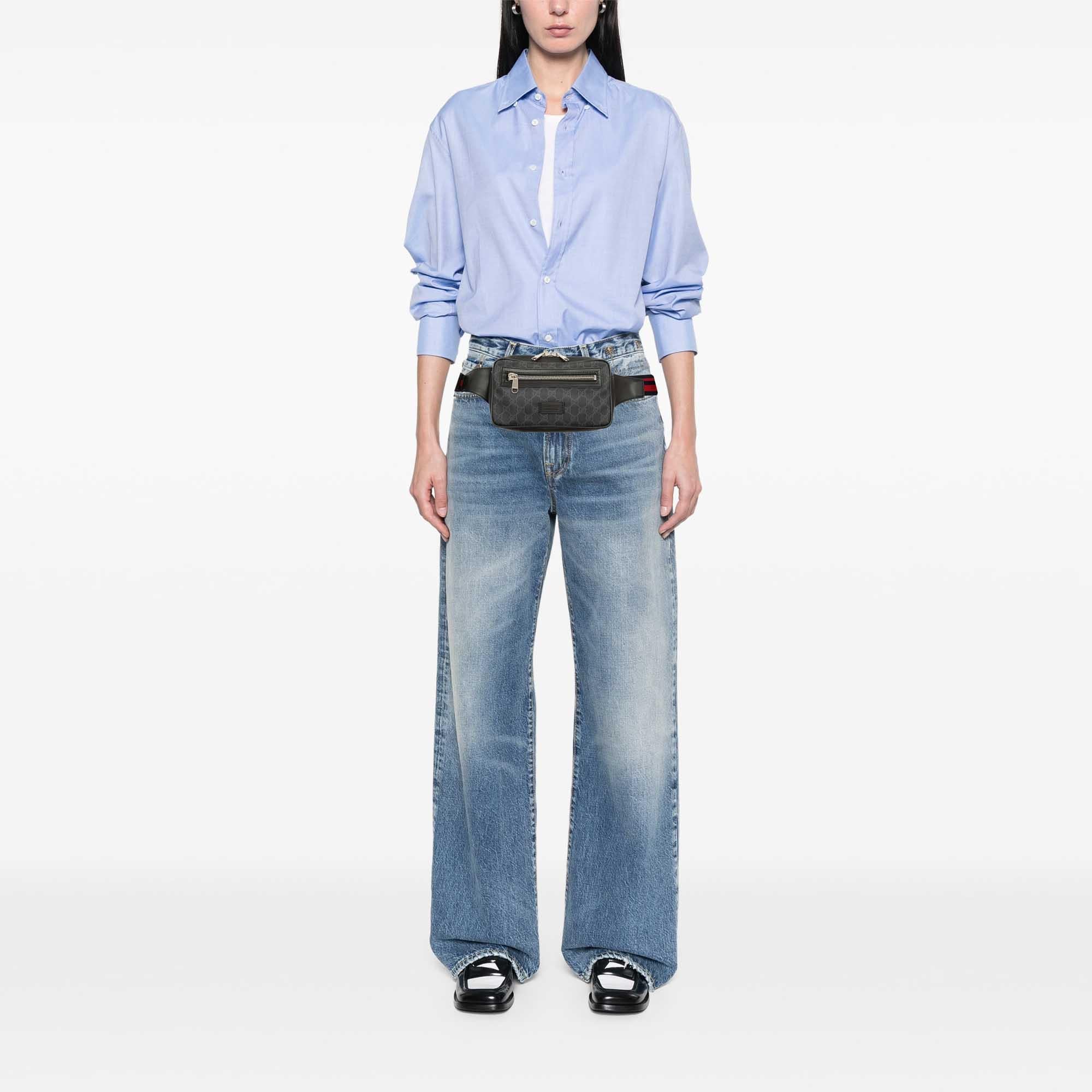 Gucci GG Supreme Web Night Courrier Belt Bag