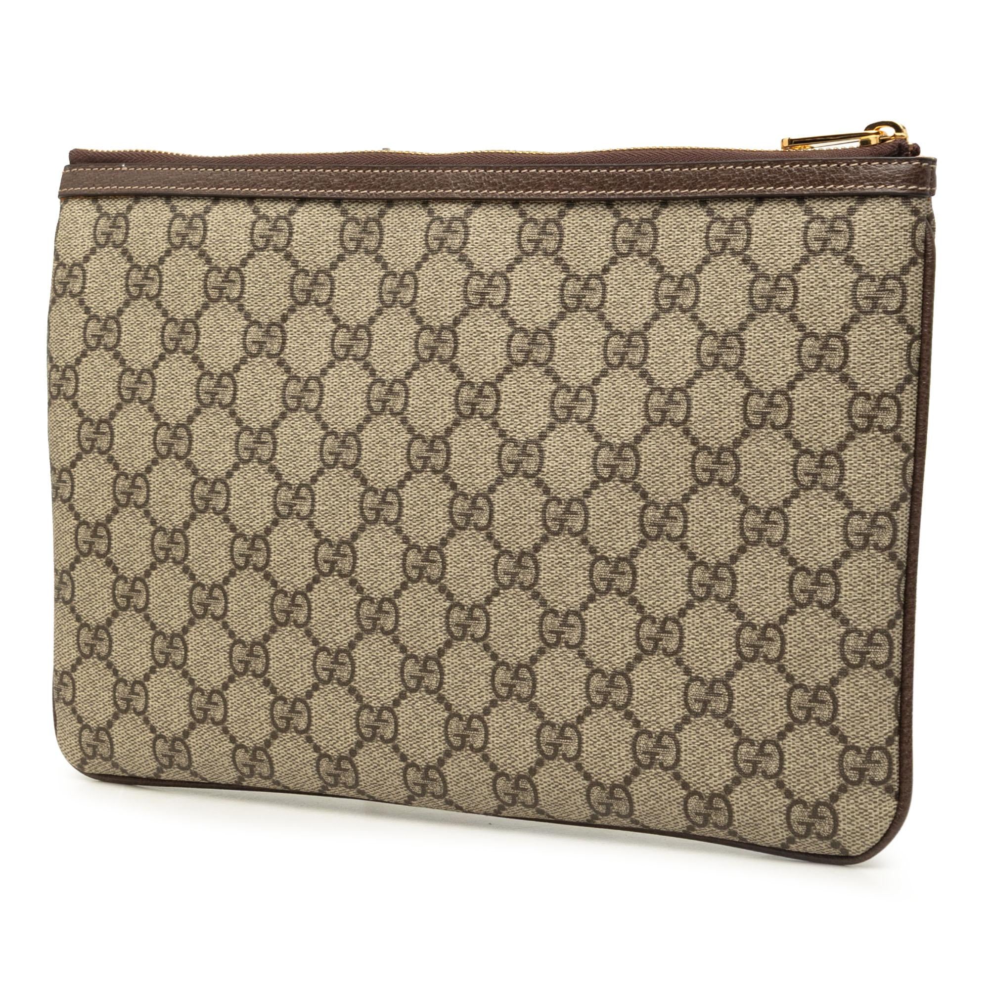 Gucci GG Supreme Web Ophidia Clutch