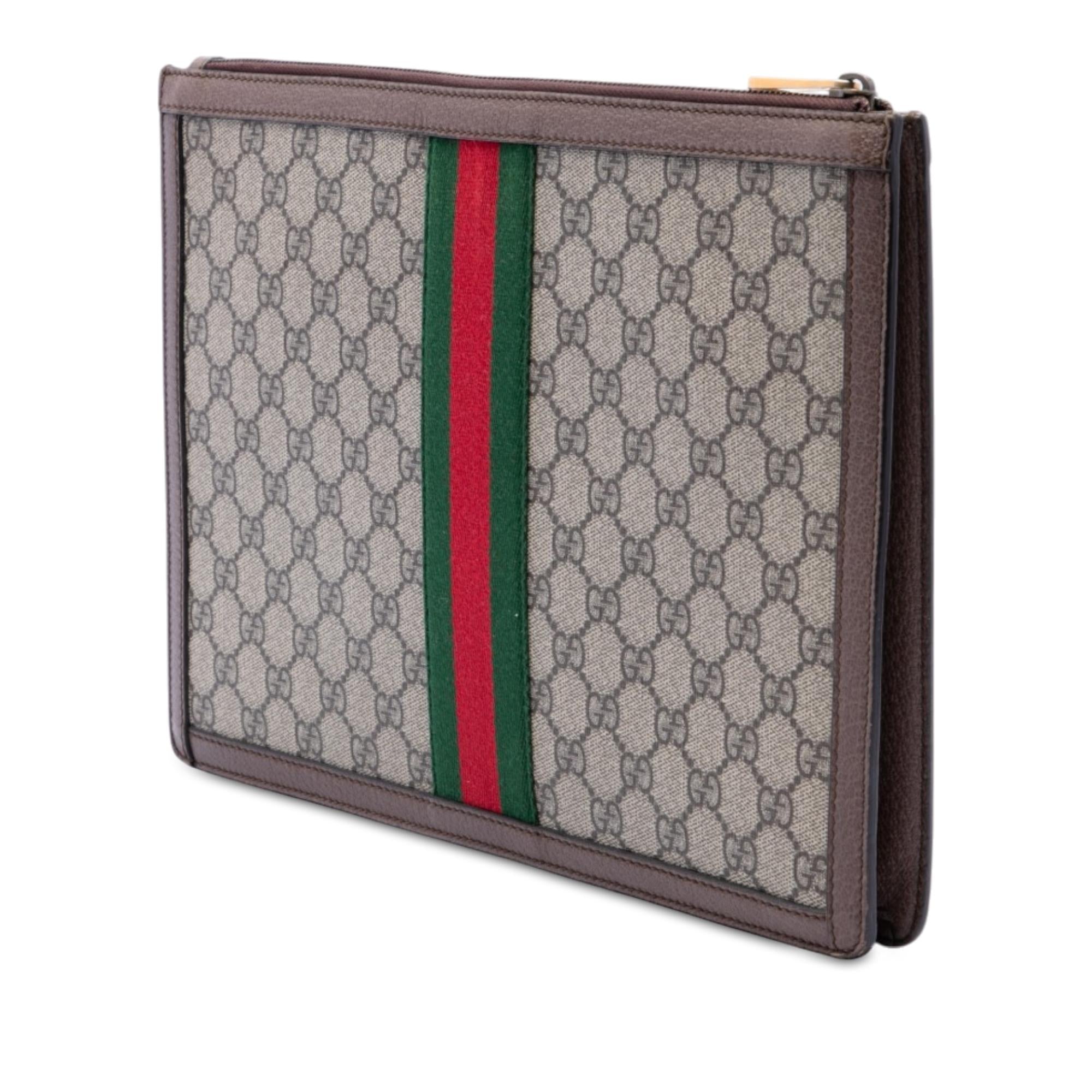 Gucci GG Supreme Web Ophidia Clutch