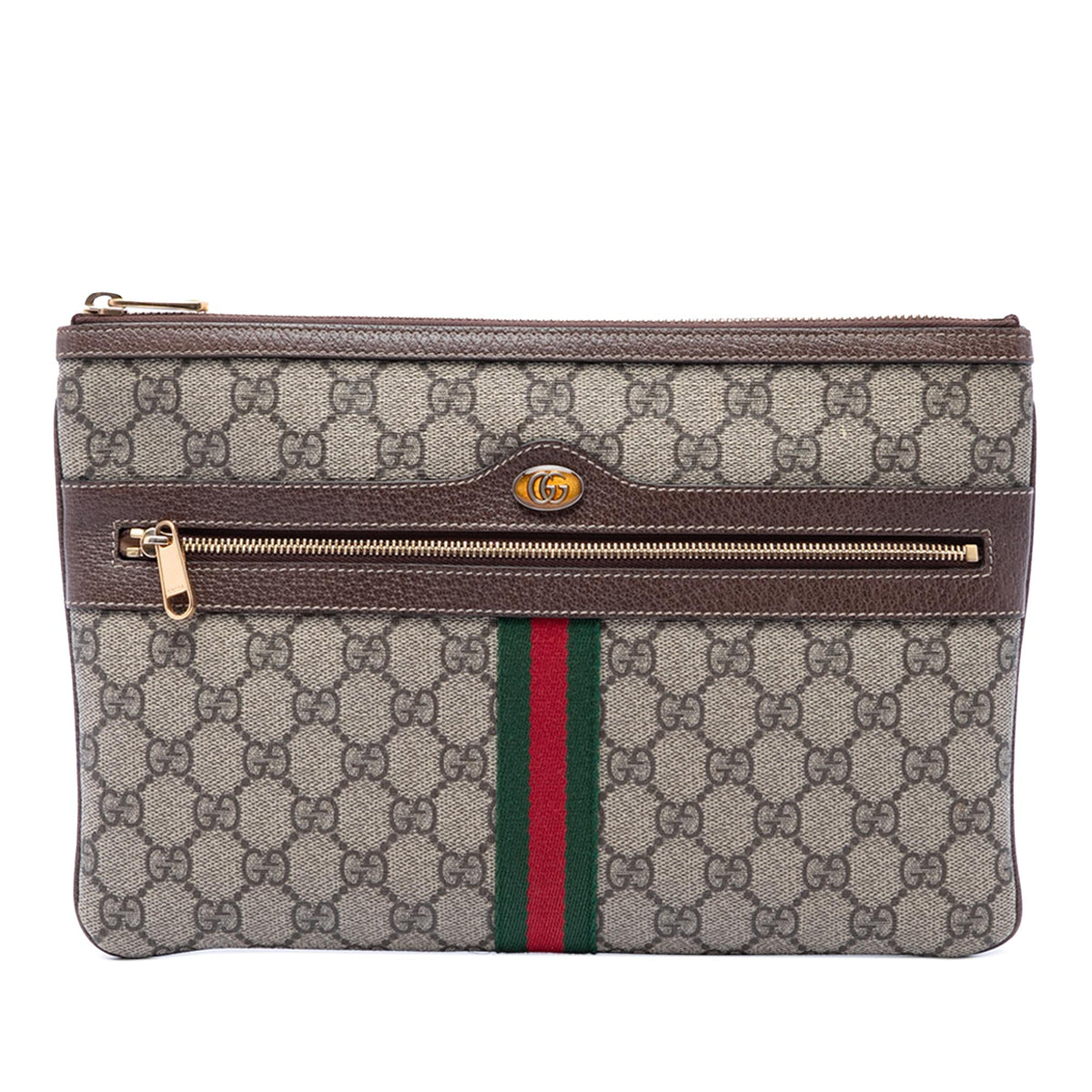 Gucci GG Supreme Web Ophidia Clutch