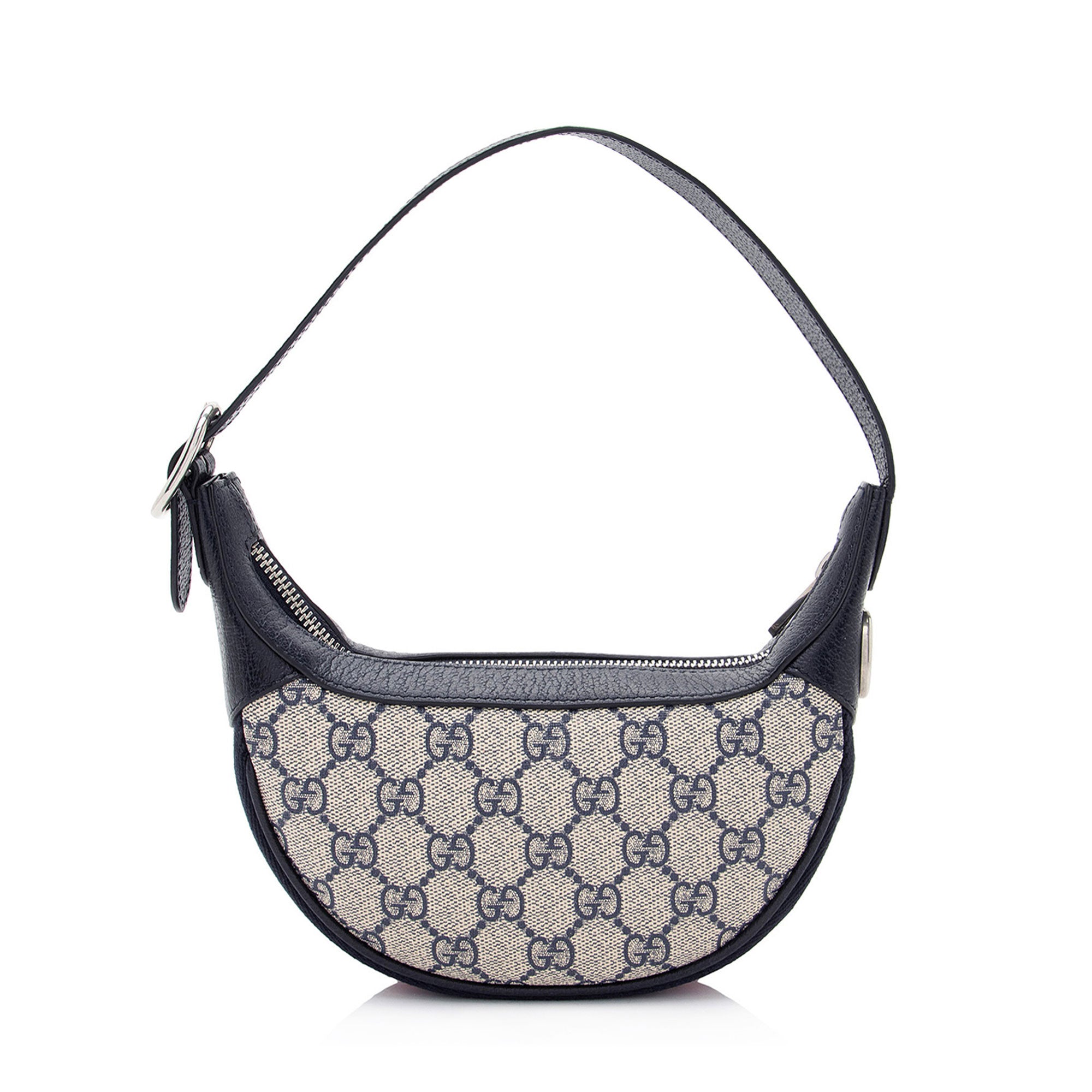 Gucci GG Supreme Web Ophidia Half Moon Mini Hobo