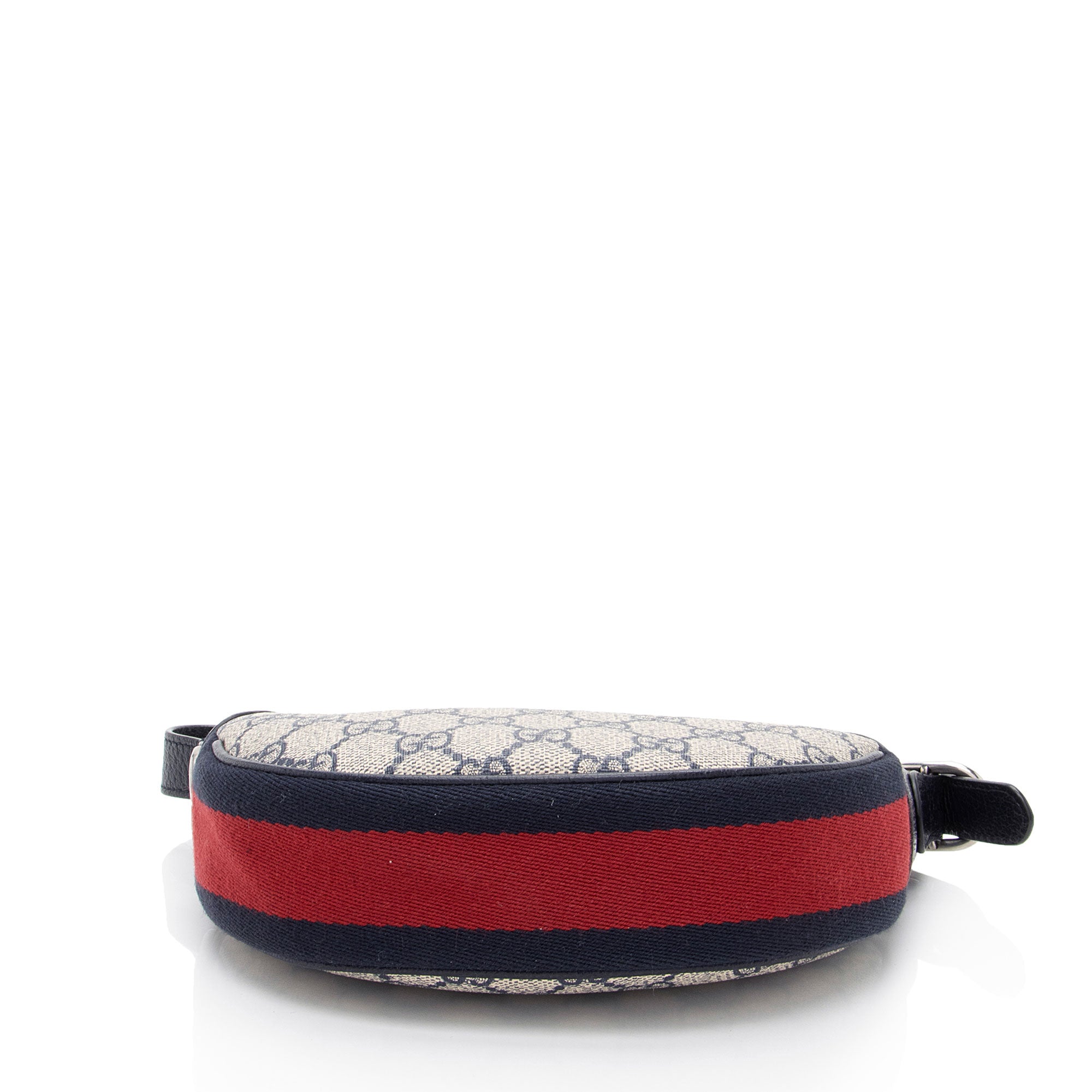 Gucci GG Supreme Web Ophidia Half Moon Mini Hobo