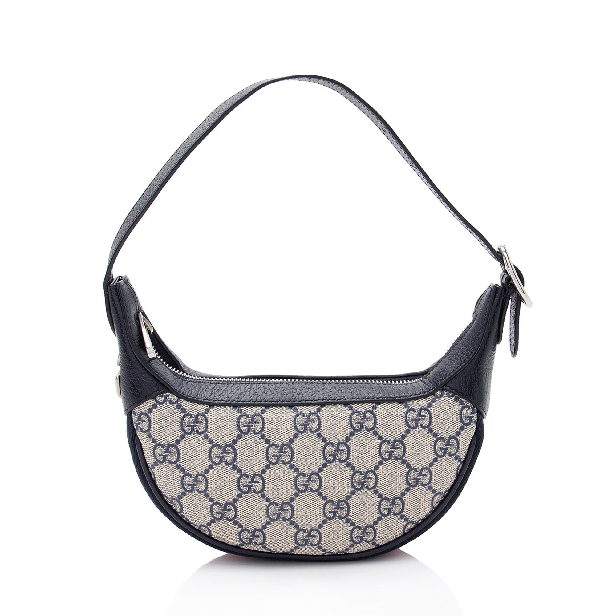 Gucci GG Supreme Web Ophidia Half Moon Mini Hobo