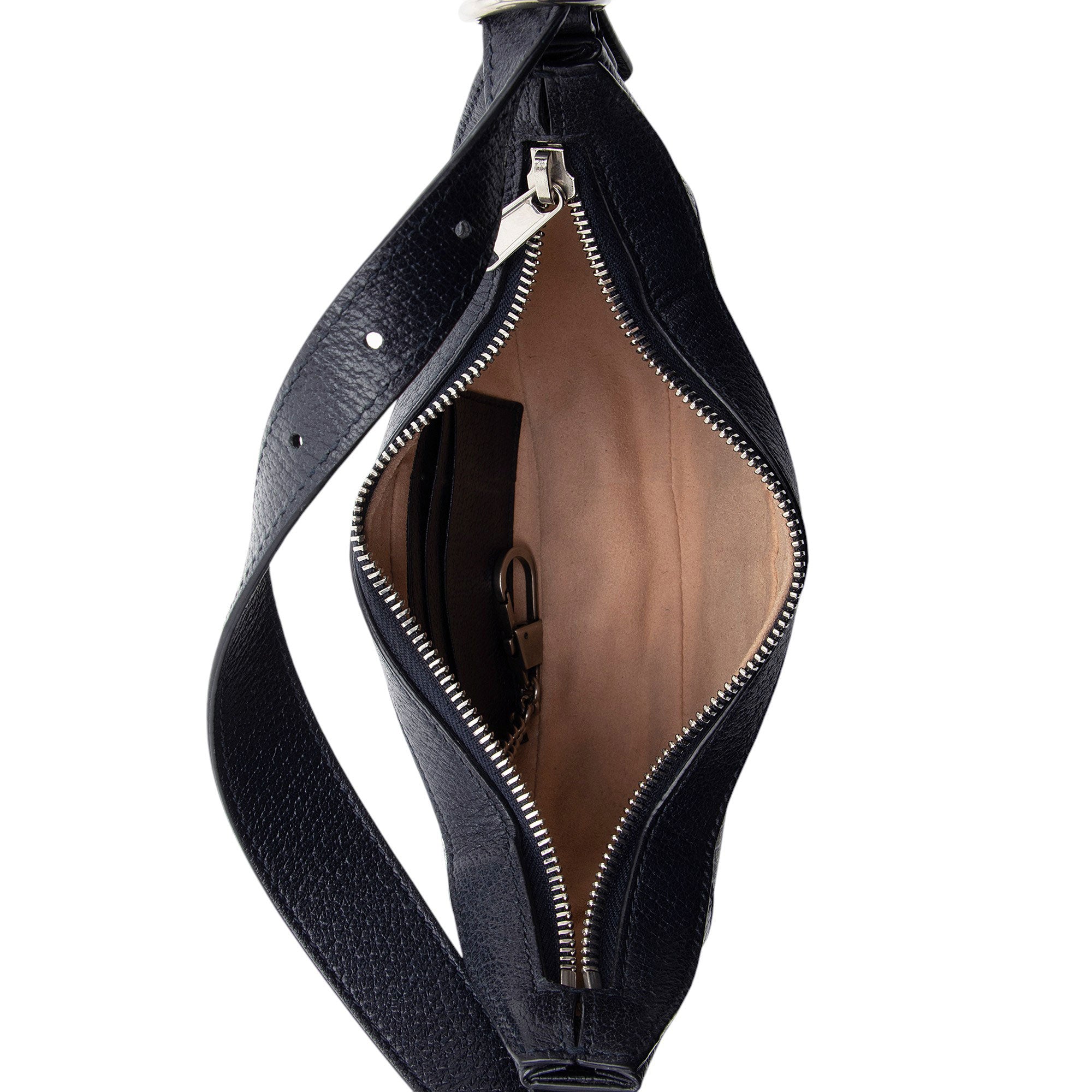 Gucci GG Supreme Web Ophidia Half Moon Mini Hobo