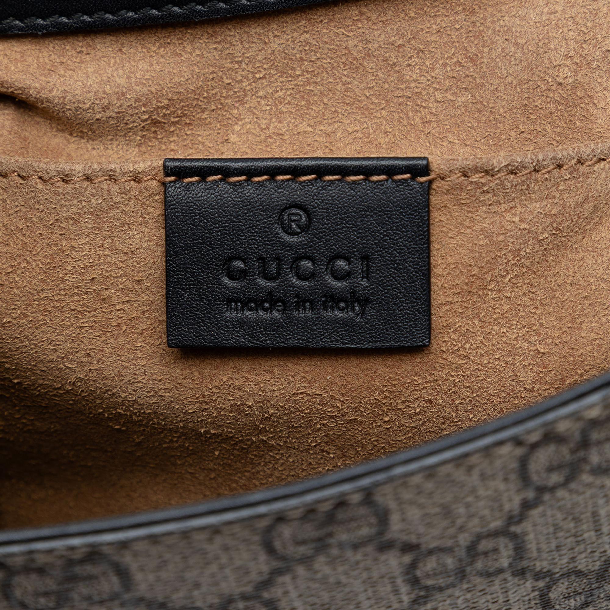 Gucci GG Supreme Web Padlock Crossbody