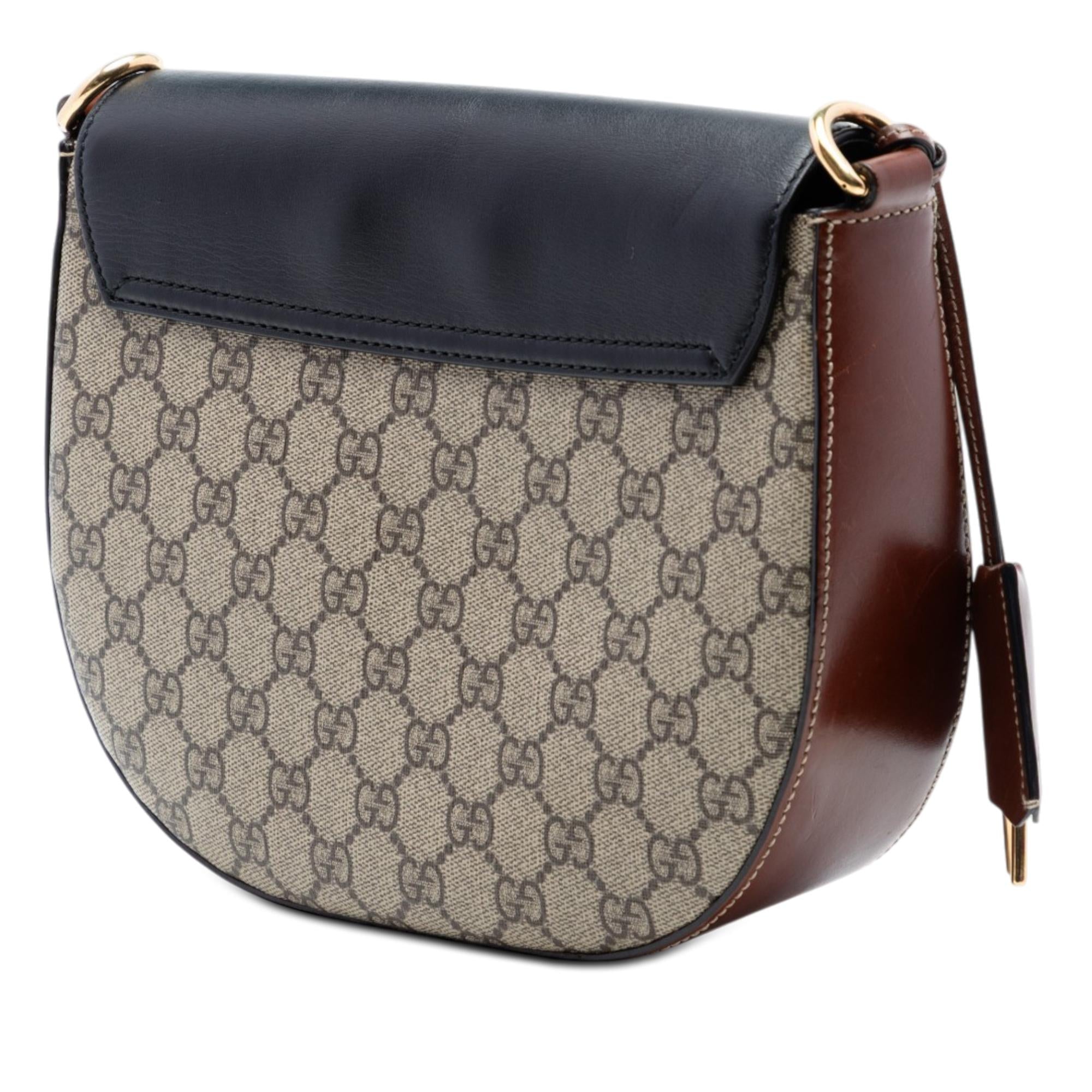 Gucci GG Supreme Web Padlock Crossbody
