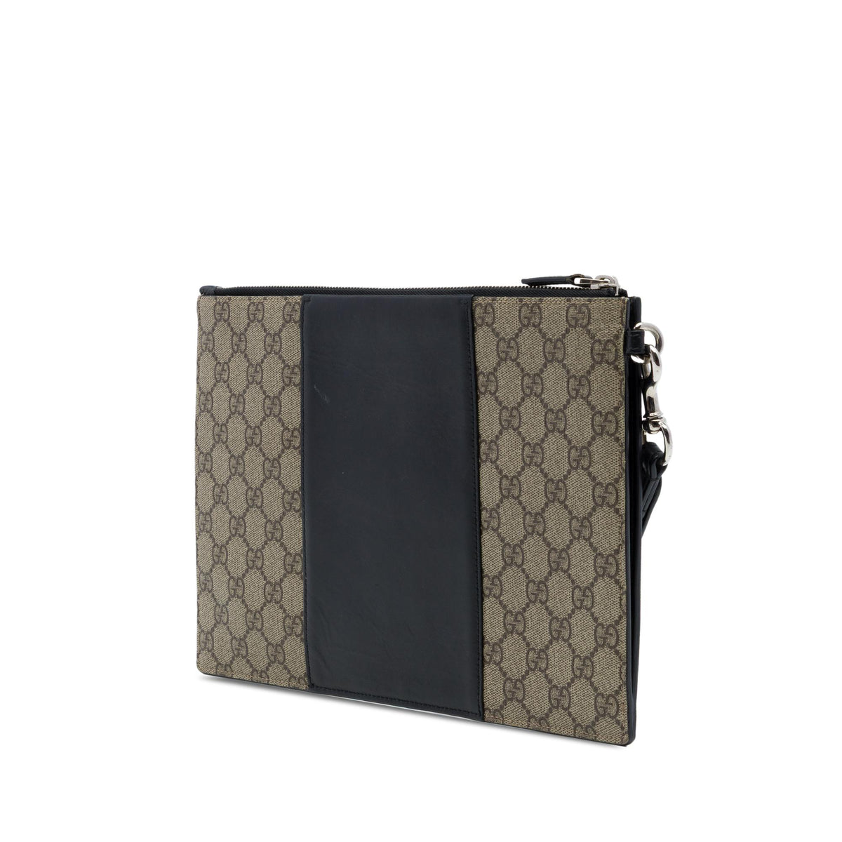 Gucci GG Supreme Wristlet Zip Pouch