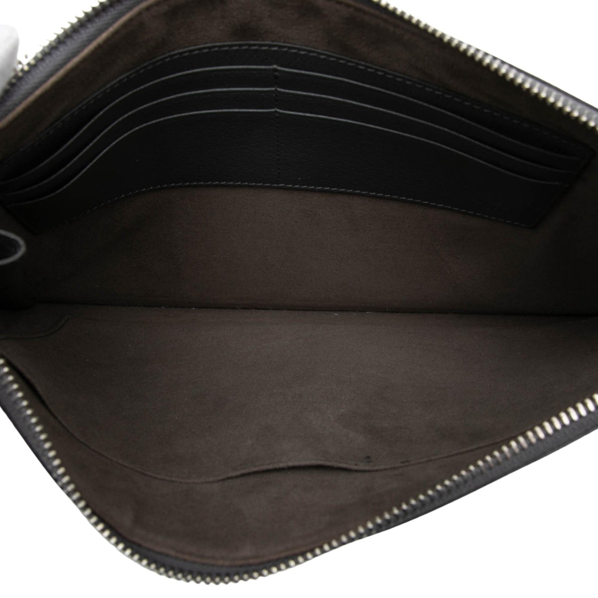 Gucci GG Supreme and Calfskin Cut Out Interlocking G Clutch