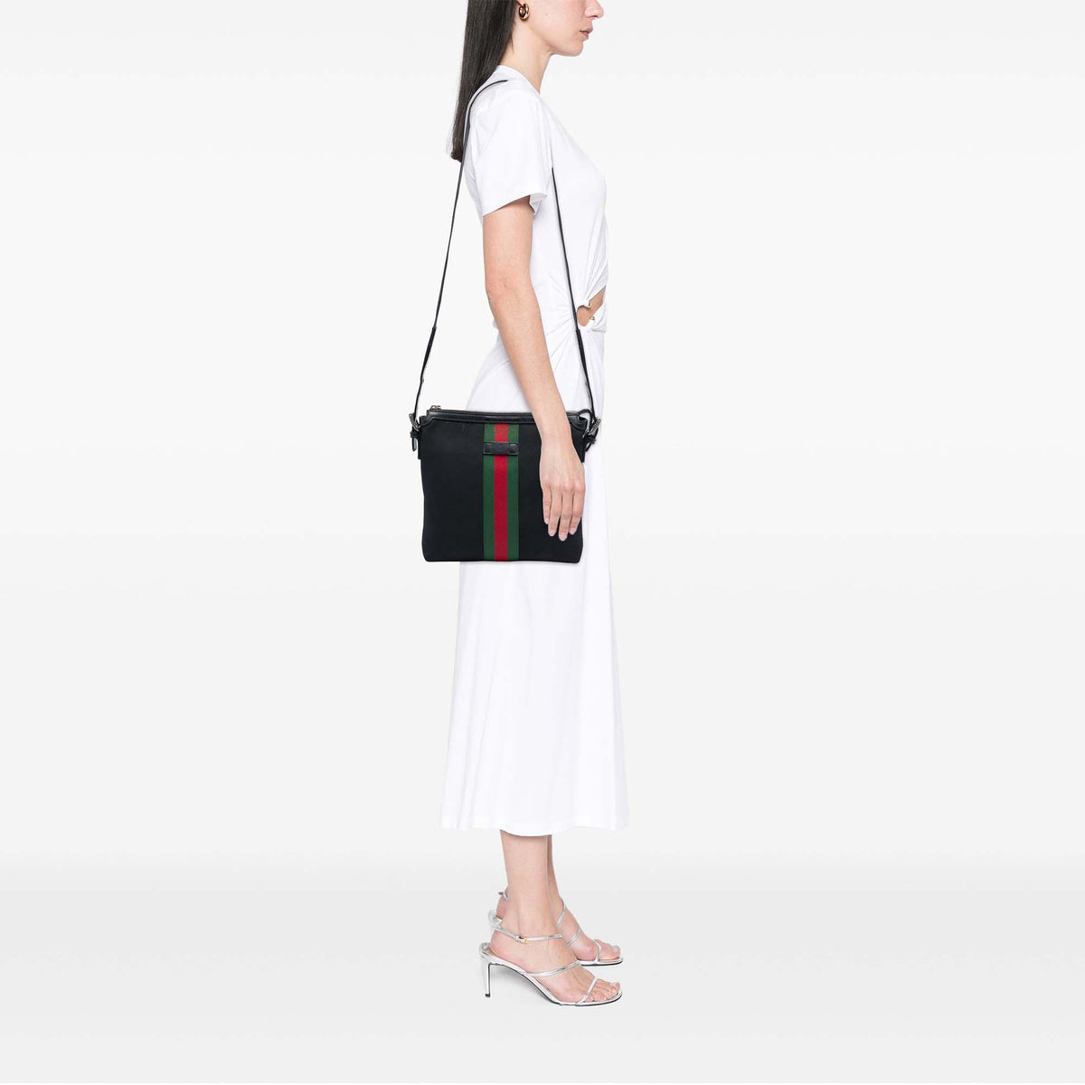 Gucci GG Techno Canvas Web Messenger Bag