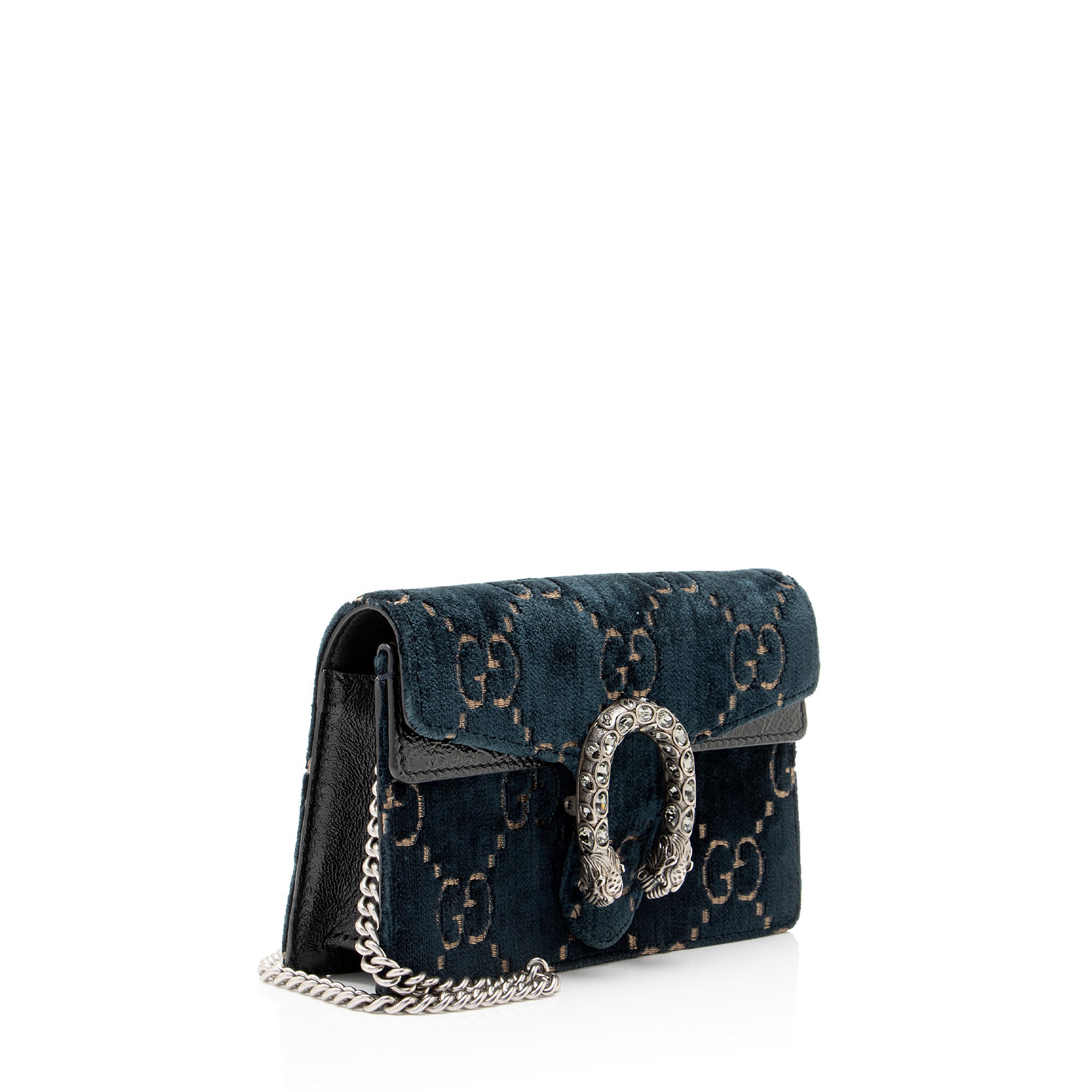 Gucci GG Velvet Crystal Dionysus Mini Shoulder Bag