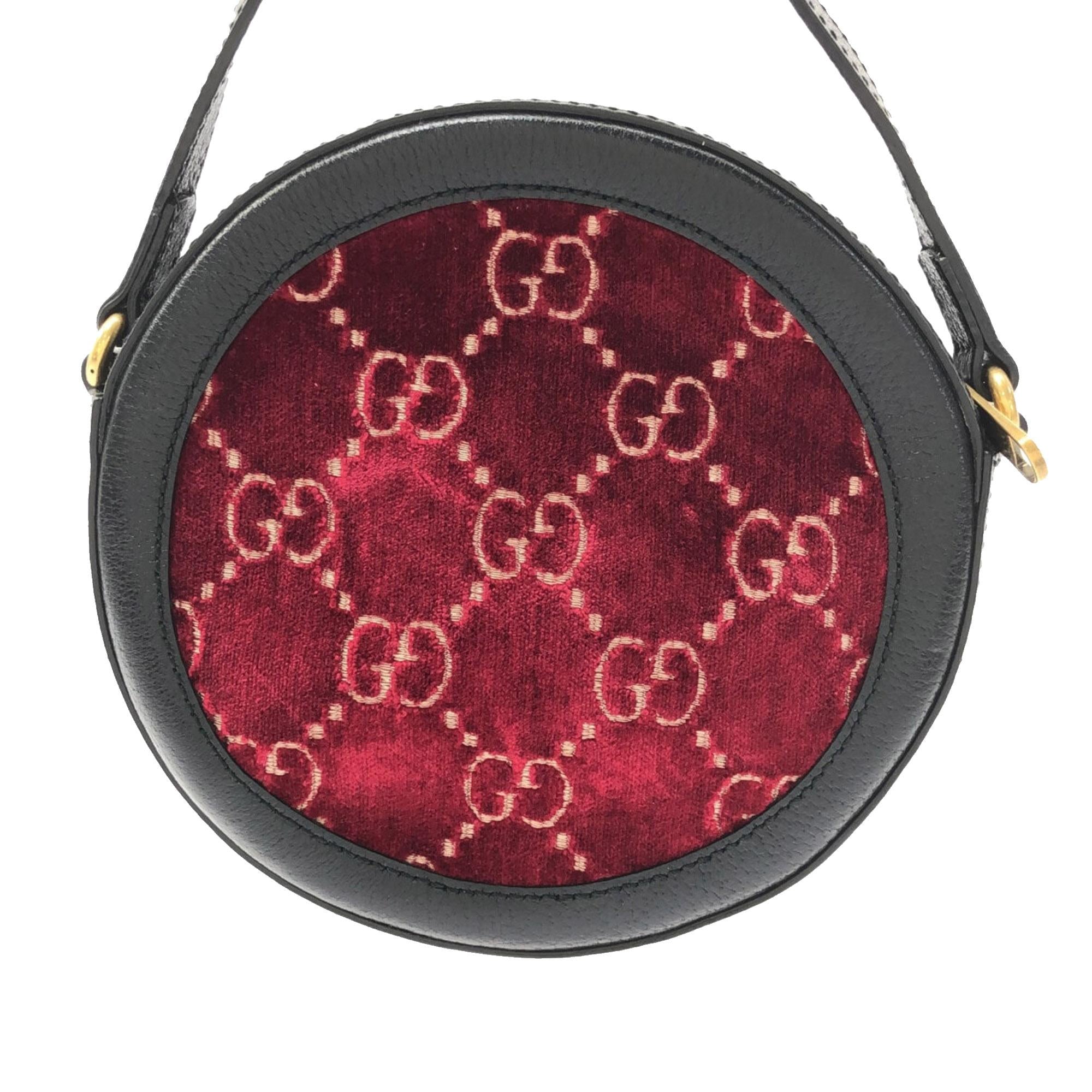 Gucci GG Velvet Ophidia Round Crossbody Bag (SHG-lQpKpo)