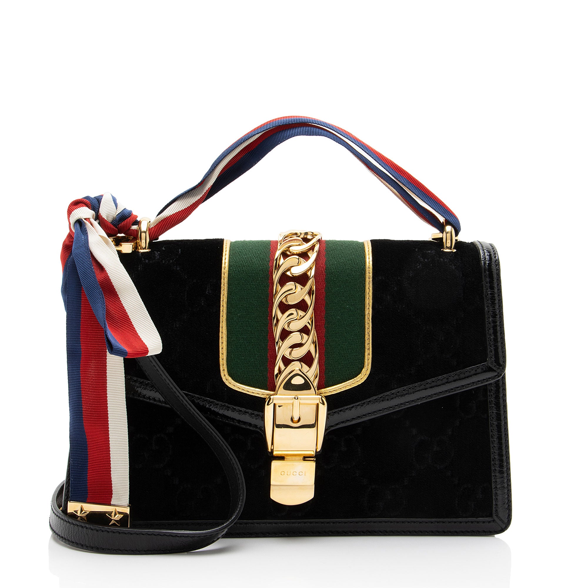Gucci GG Velvet Sylvie Small Shoulder Bag