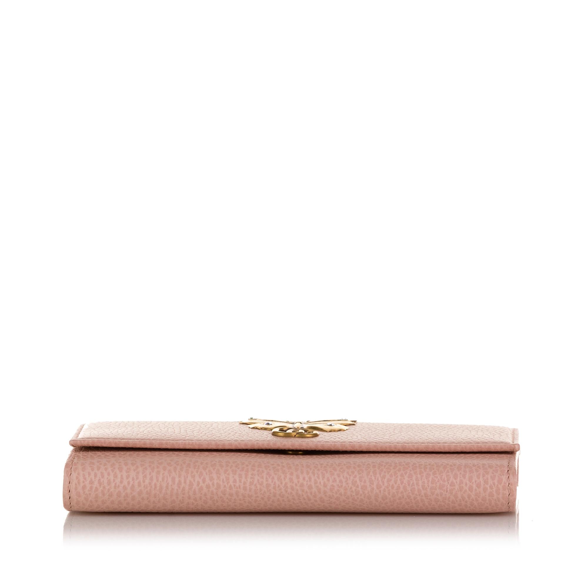 Gucci Garden GG Marmont Butterfly Wallet (SHG-6LW44x)