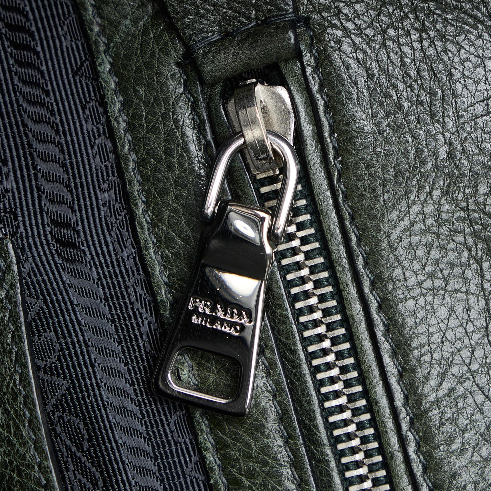 Prada Glace Calf Twin Pocket Satchel (SHG-bCIDtZ)