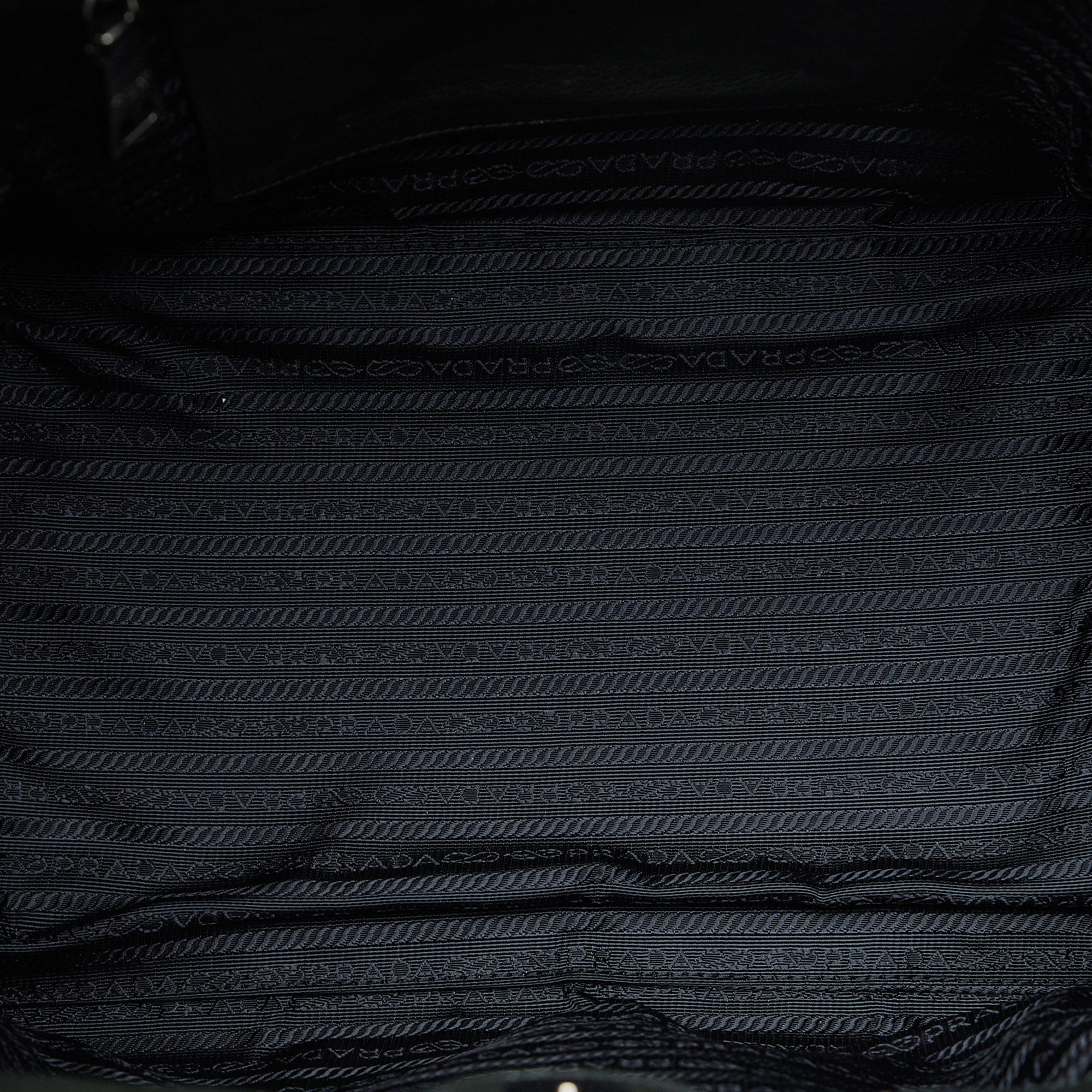 Prada Glace Calf Twin Pocket Satchel (SHG-bCIDtZ)