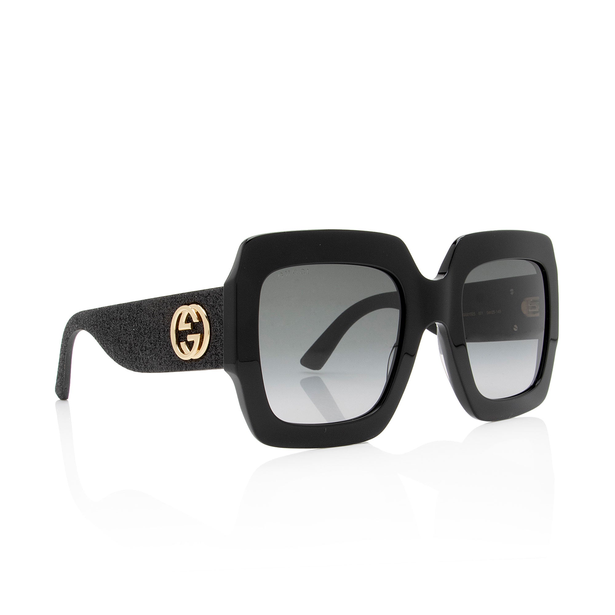 Gucci Glitter Interlocking G Square Sunglasses (SHF-kFSMXd)