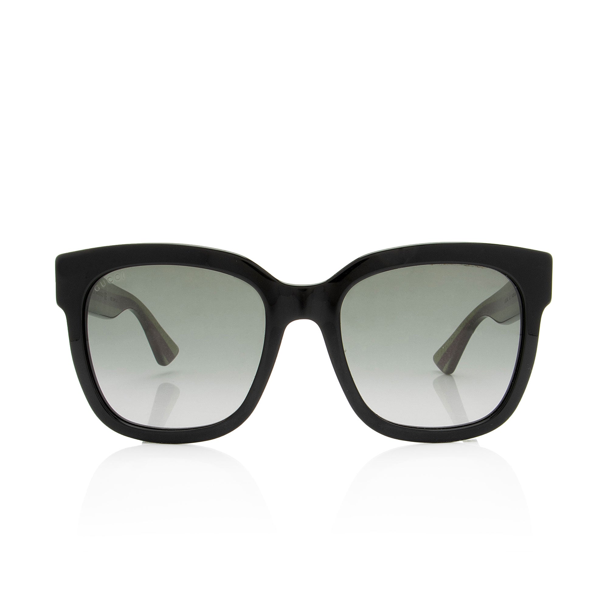 Gucci Glitter Web Interlocking G Round Sunglasses