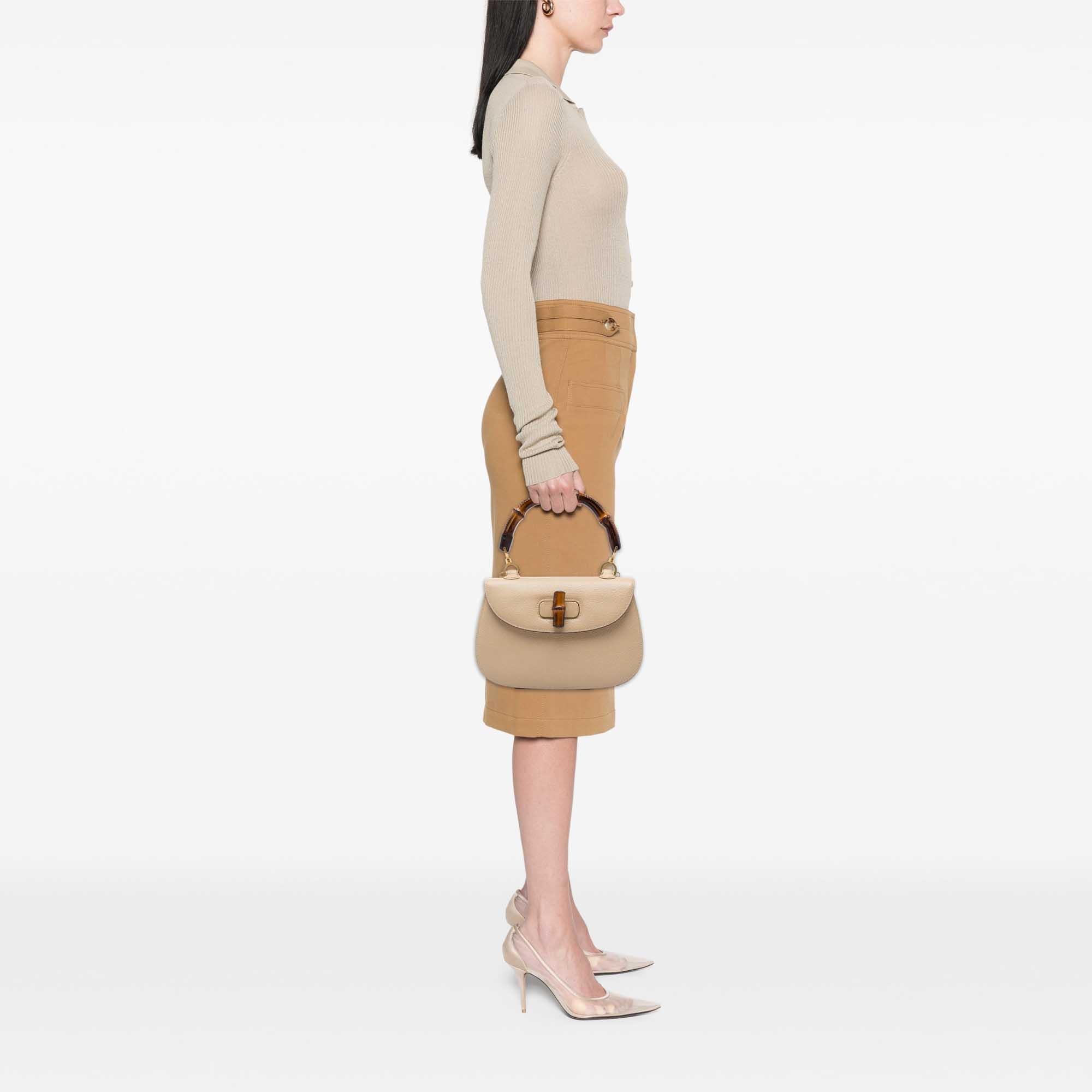 Gucci Grained Calfskin Bamboo Night
