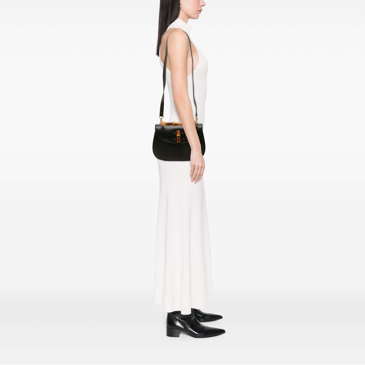 Gucci Grained Calfskin Bamboo Night