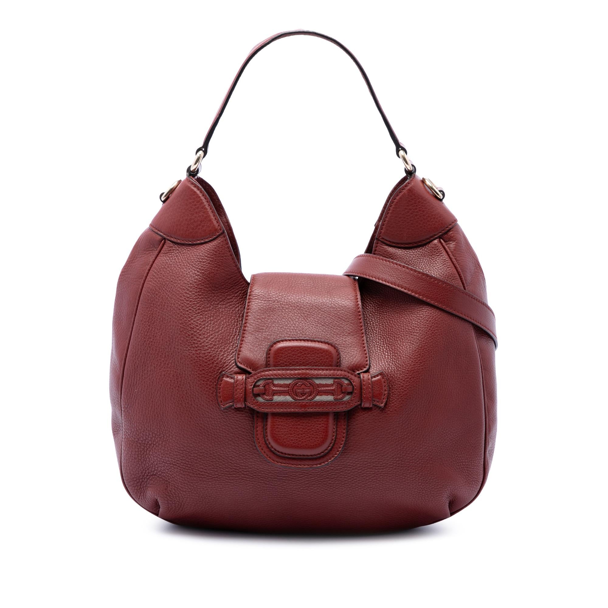 Gucci Grained Calfskin Dressage Hobo
