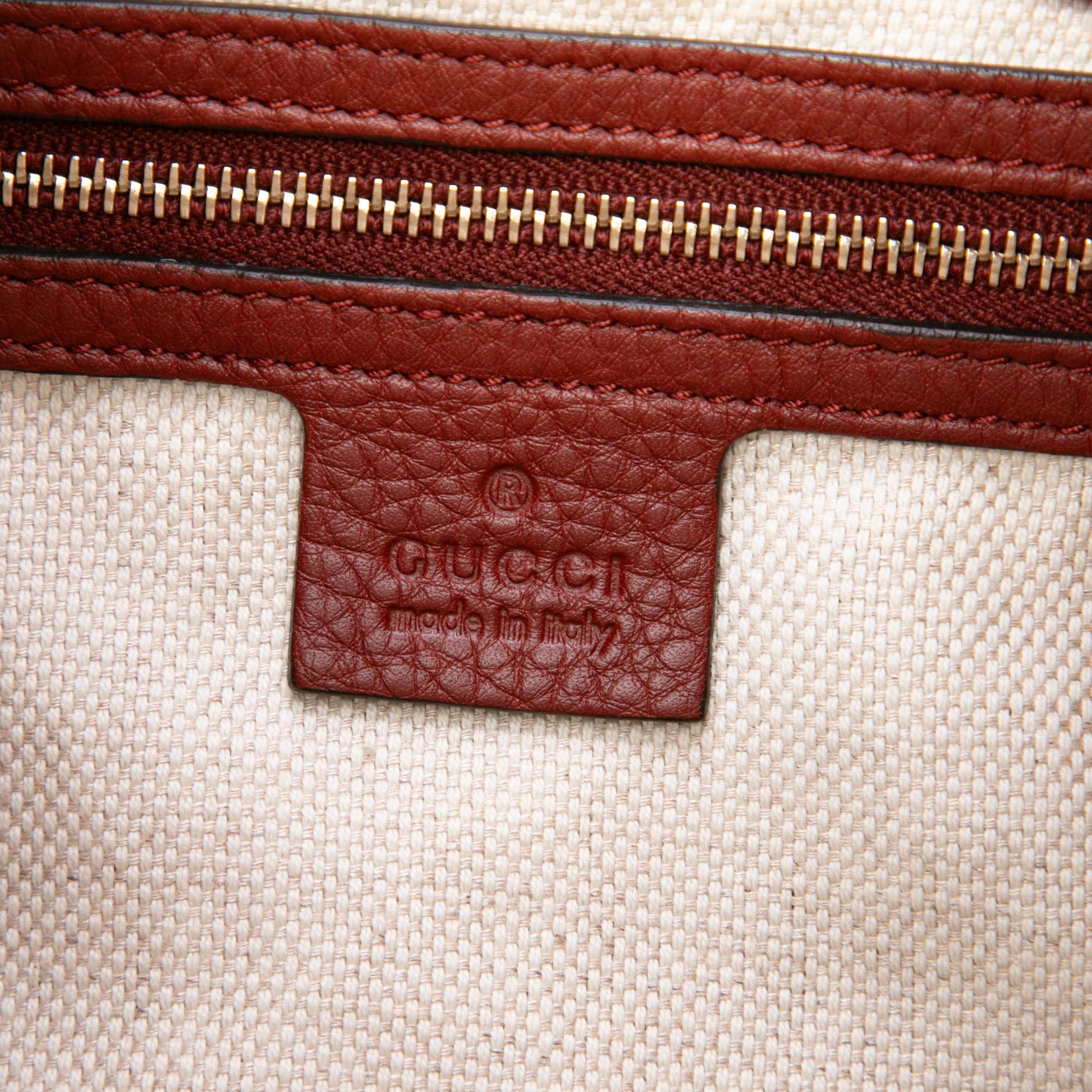 Gucci Grained Calfskin Dressage Hobo