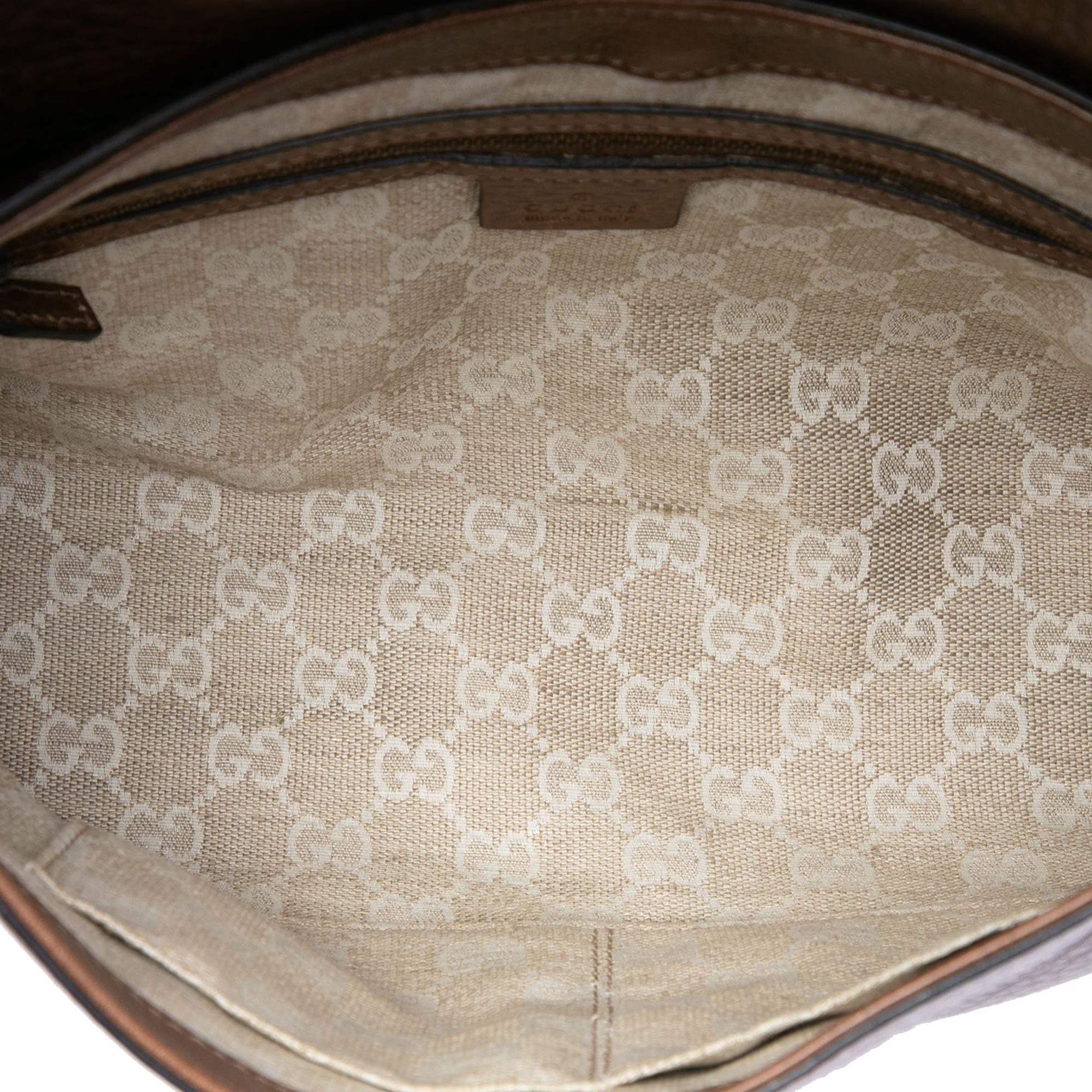 Gucci Grained Calfskin Harness Shoulder Bag