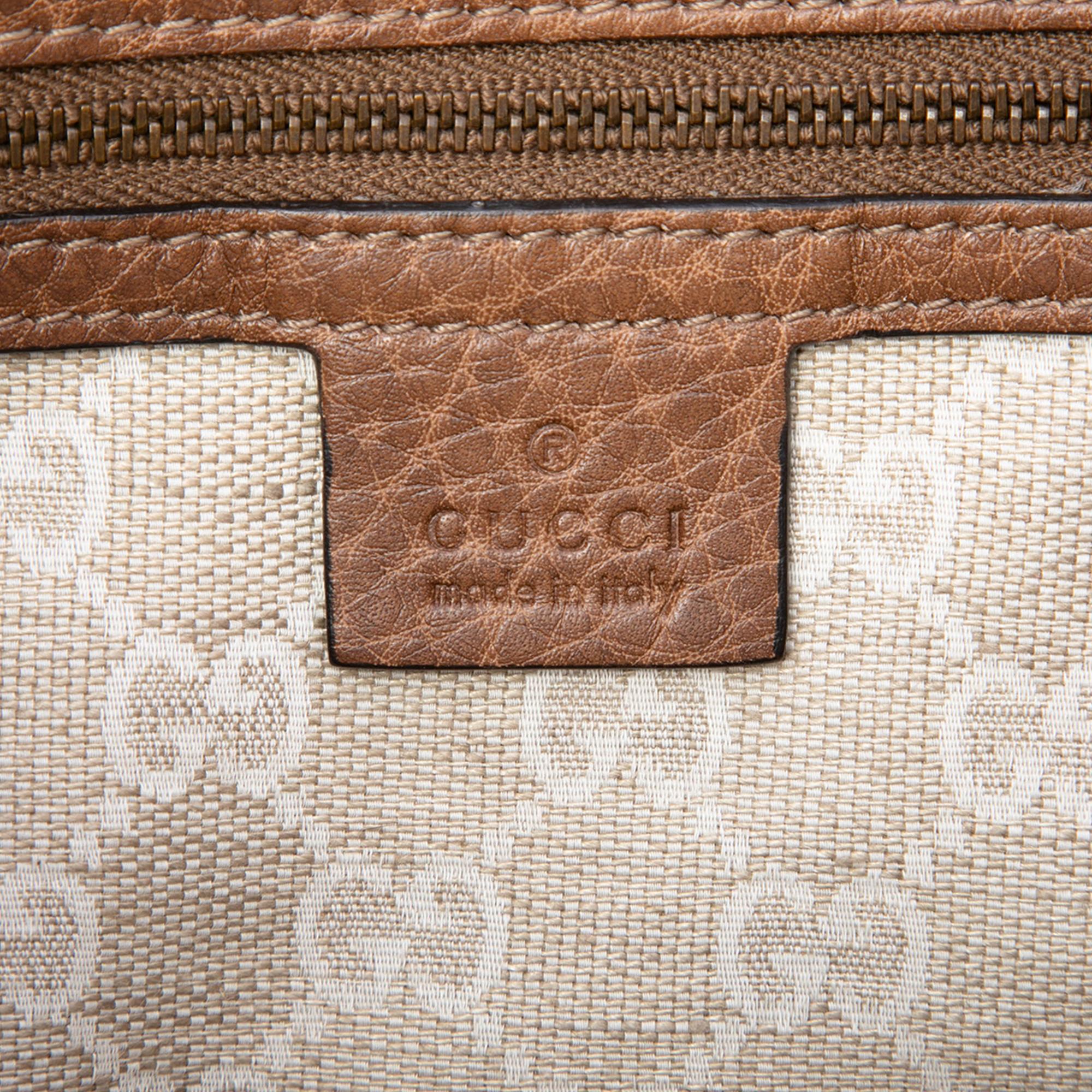 Gucci Grained Calfskin Harness Shoulder Bag