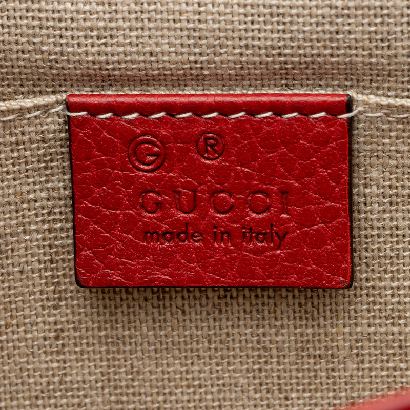 Gucci Leather Interlocking G Small Shoulder Bag (SHF-0utu9Q)