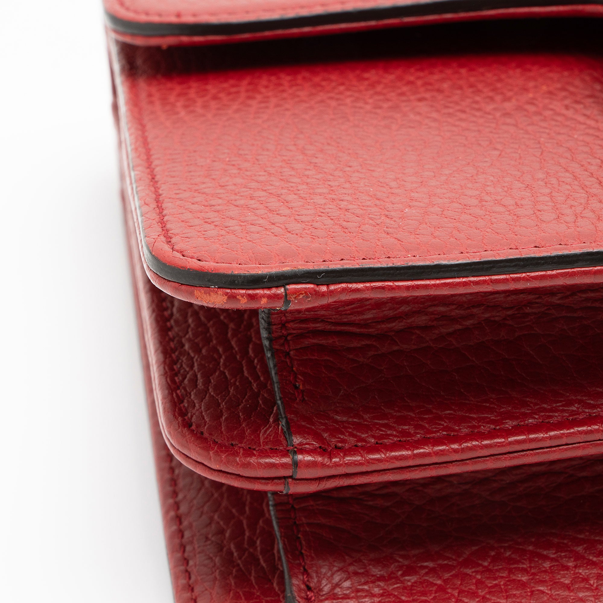 Gucci Grained Calfskin Interlocking G Small Shoulder Bag