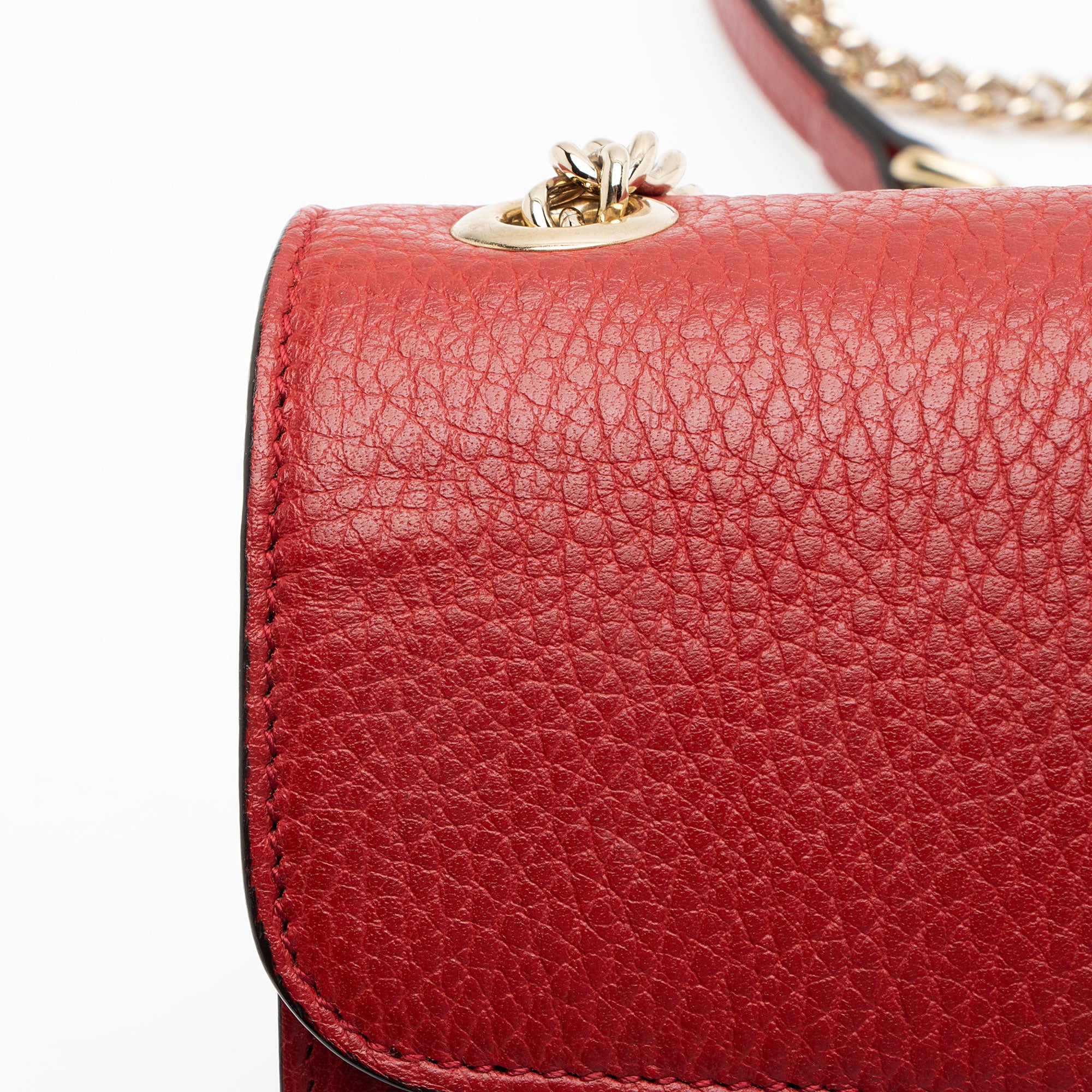 Gucci Grained Calfskin Interlocking G Small Shoulder Bag