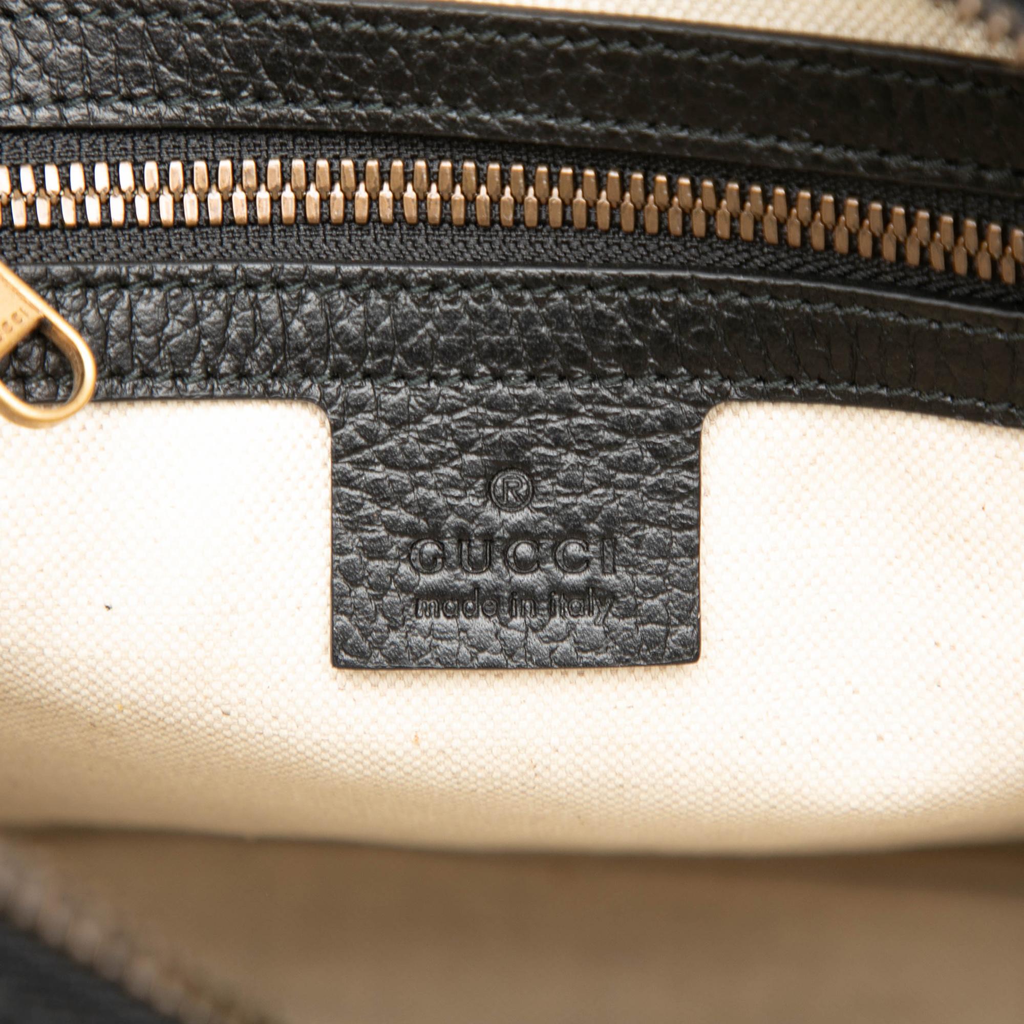 Gucci Grained Calfskin Logo Crossbody
