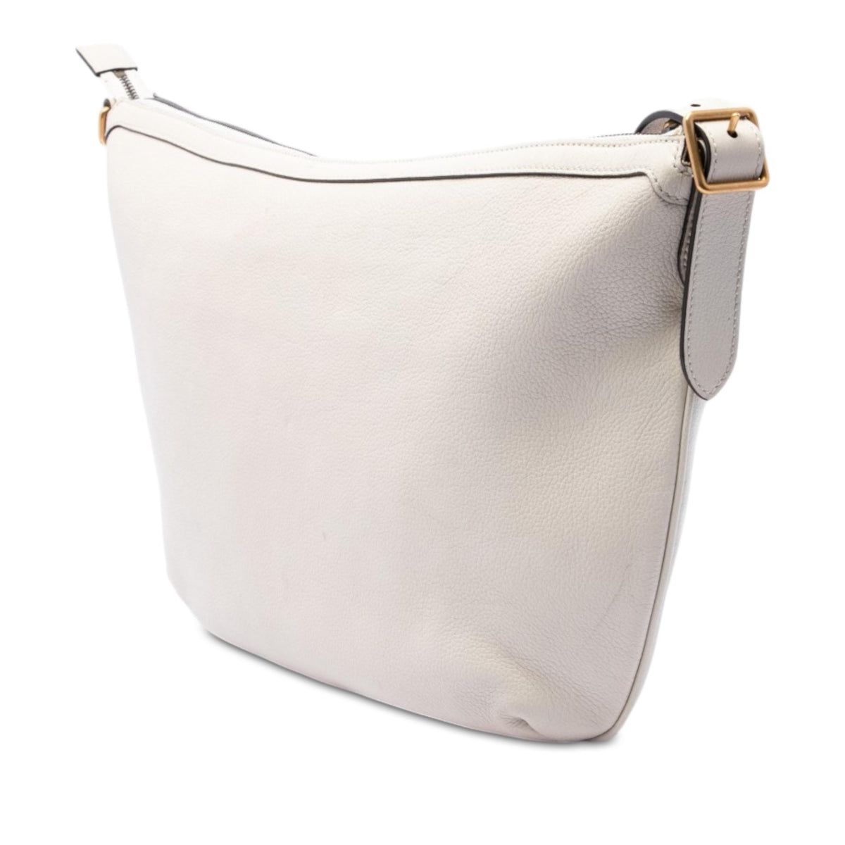 Gucci Grained Calfskin Logo Half Moon Crossbody